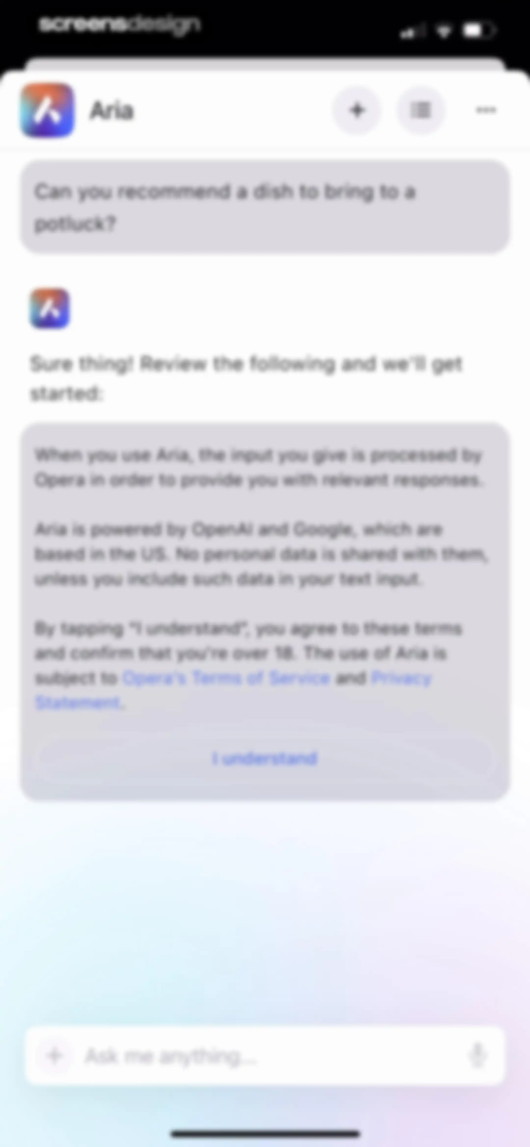 Opera: AI browser with VPN screen 52