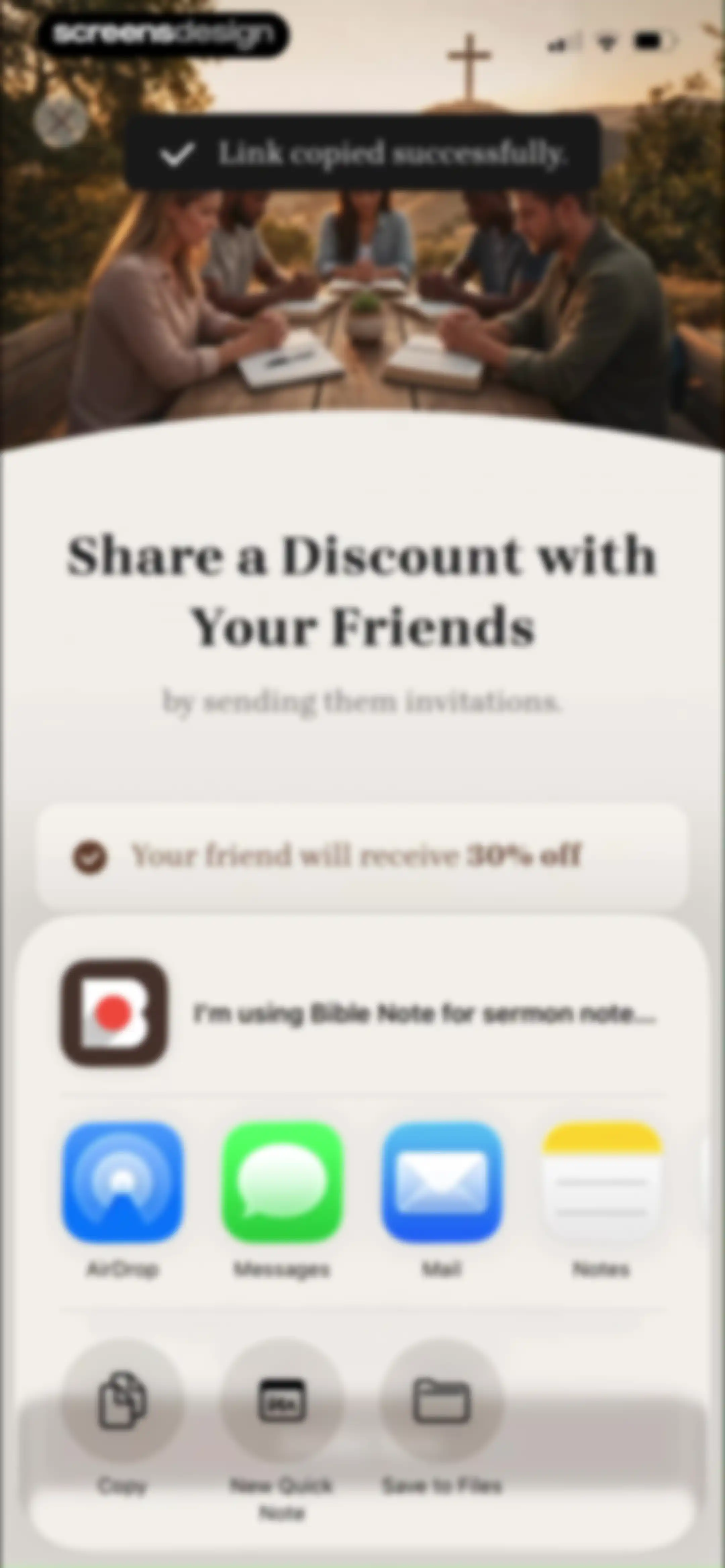 Bible Note: Sermon Notes screen 136