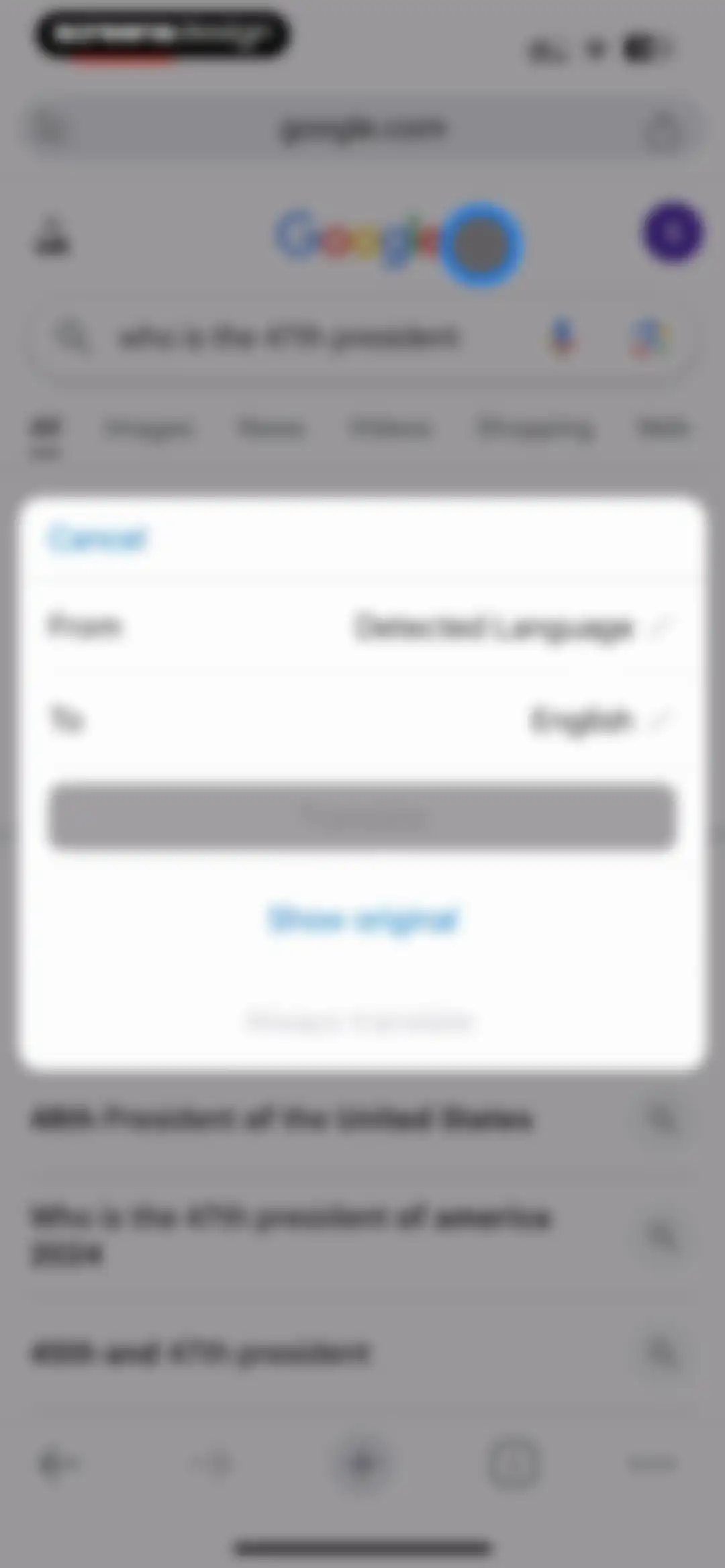 Google Chrome screen 107