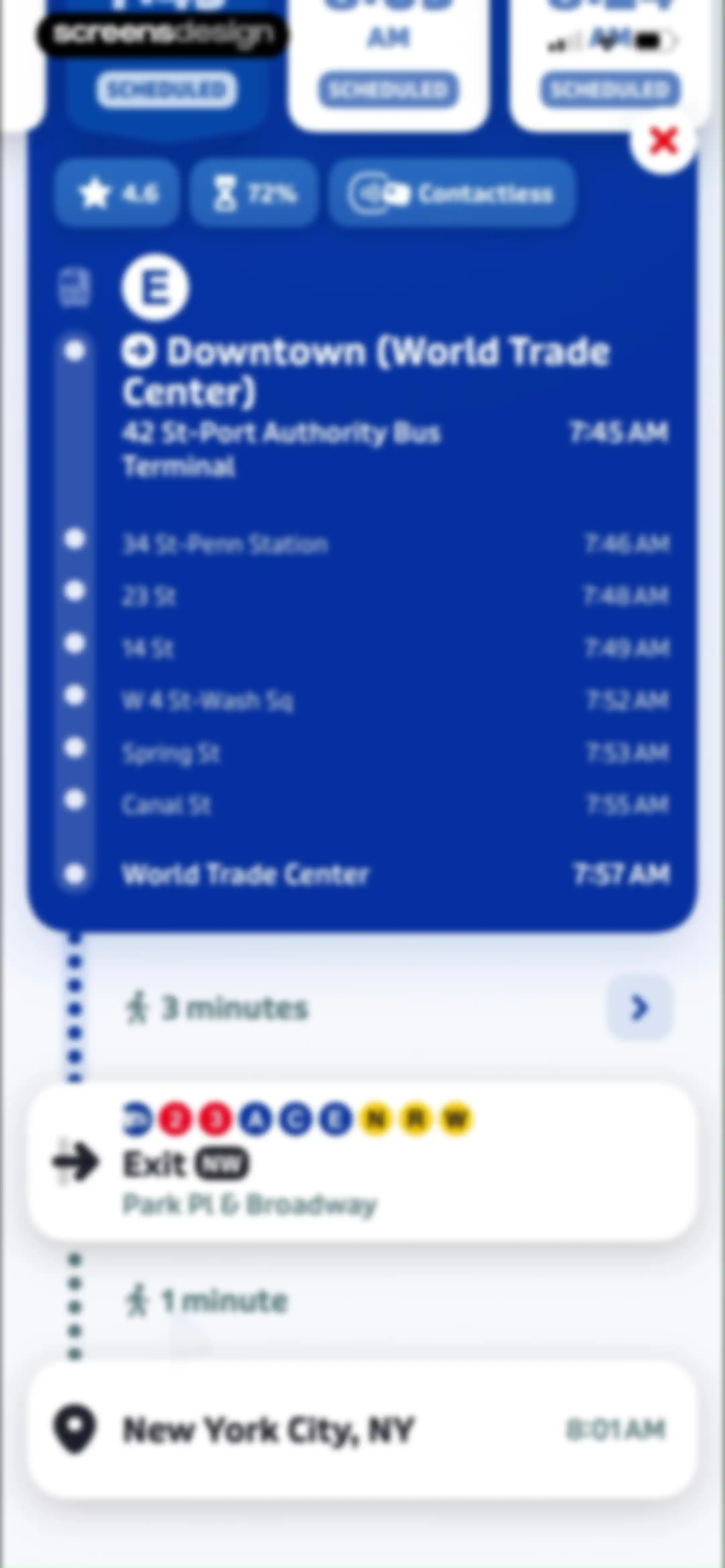 Transit • Subway & Bus Times screen 26