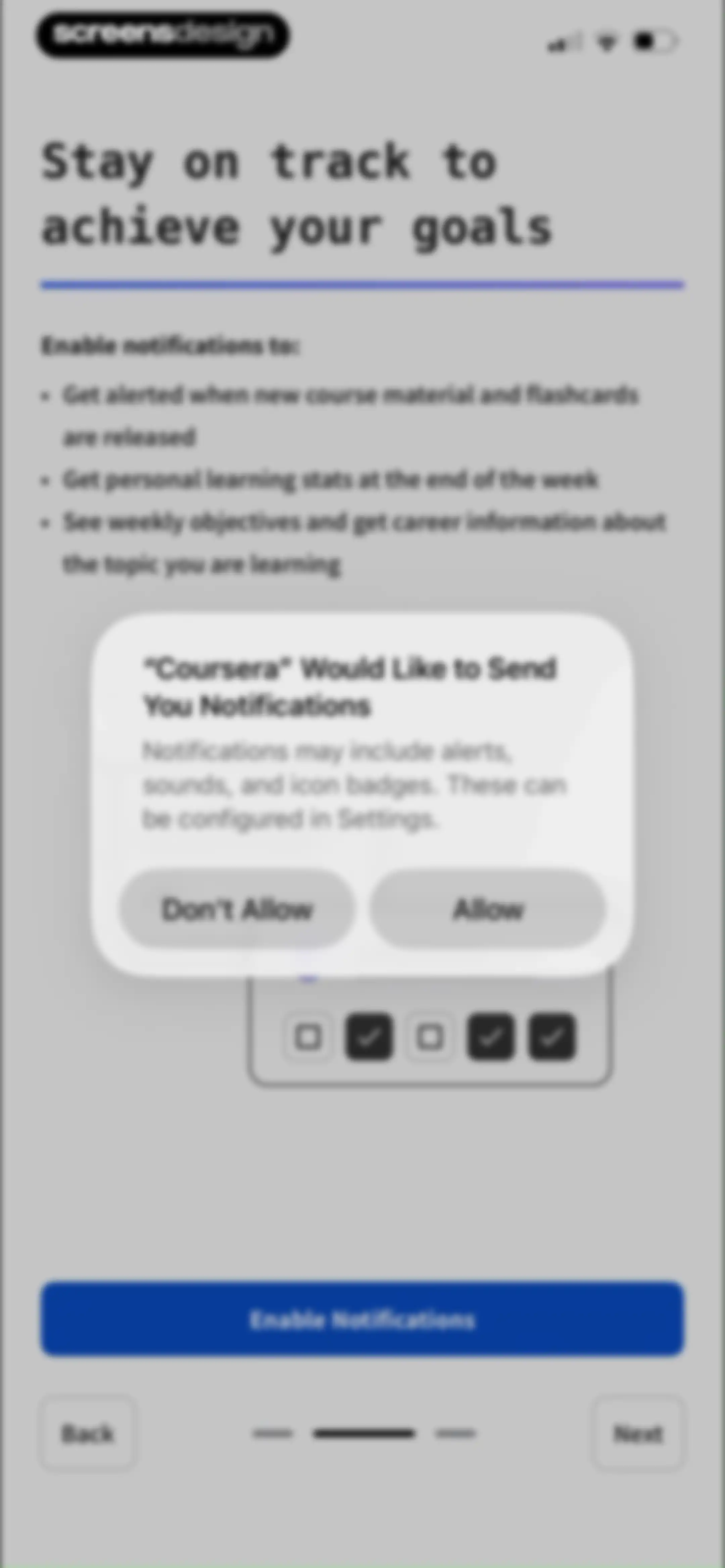 Coursera: Grow your career screen 20