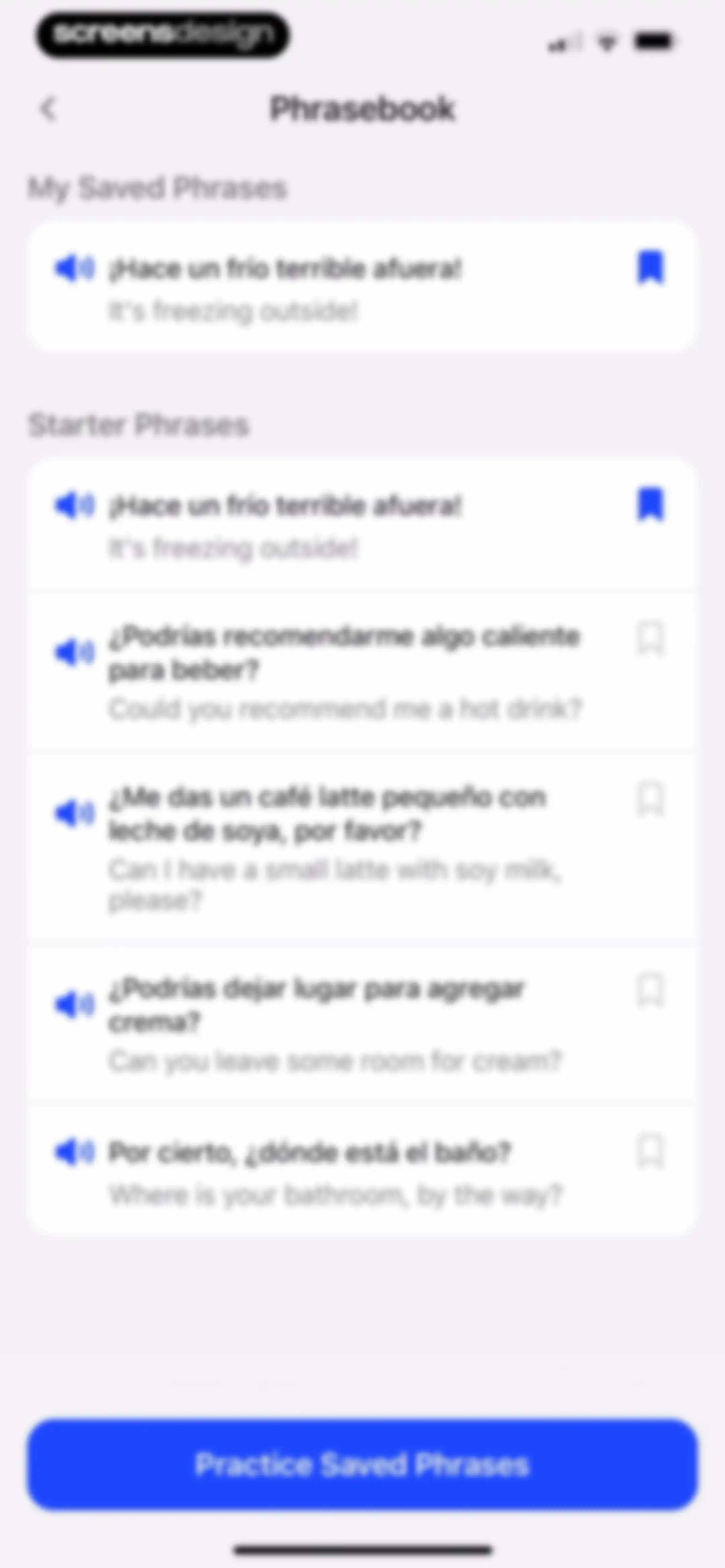 Speak: Language Learning screen 117