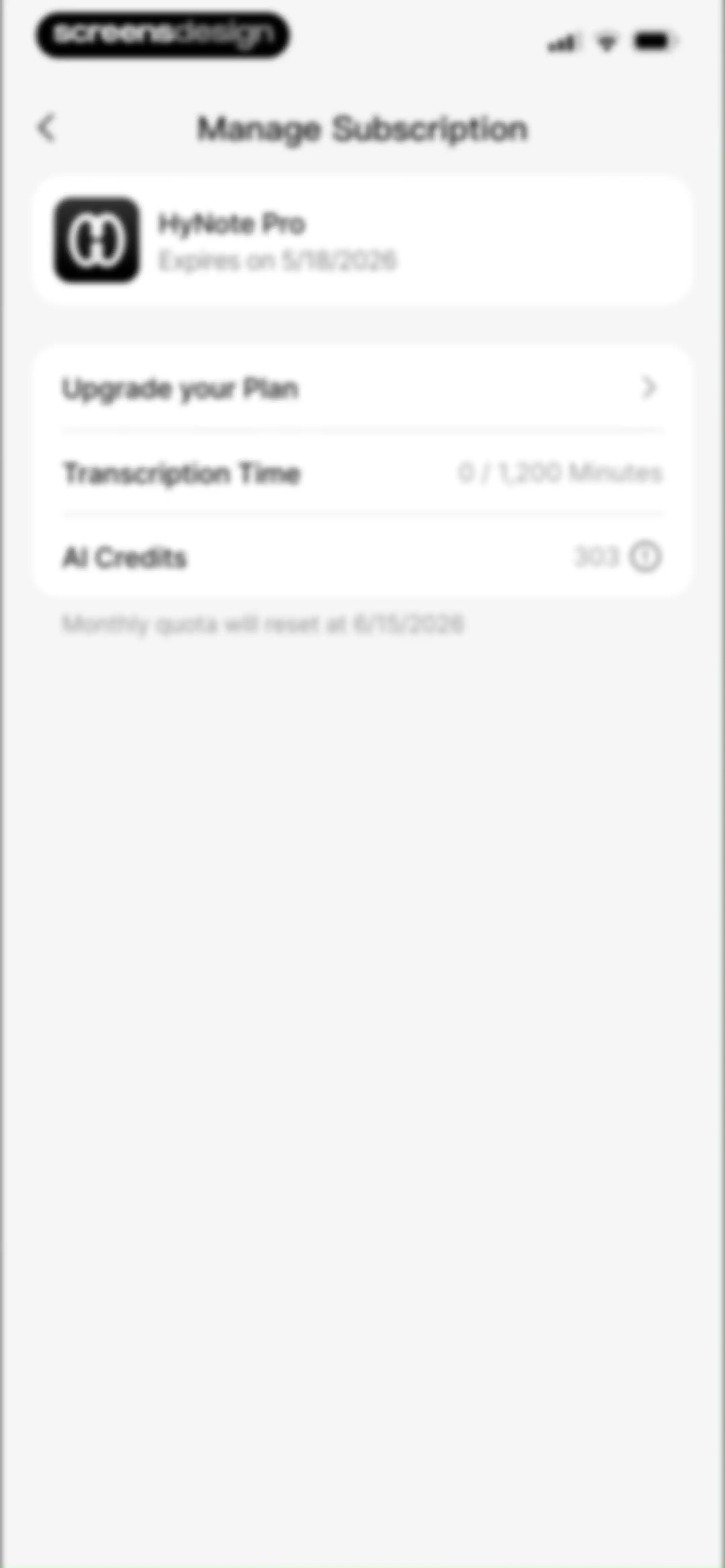 HyNote: AI Note Taker, Summary screen 110