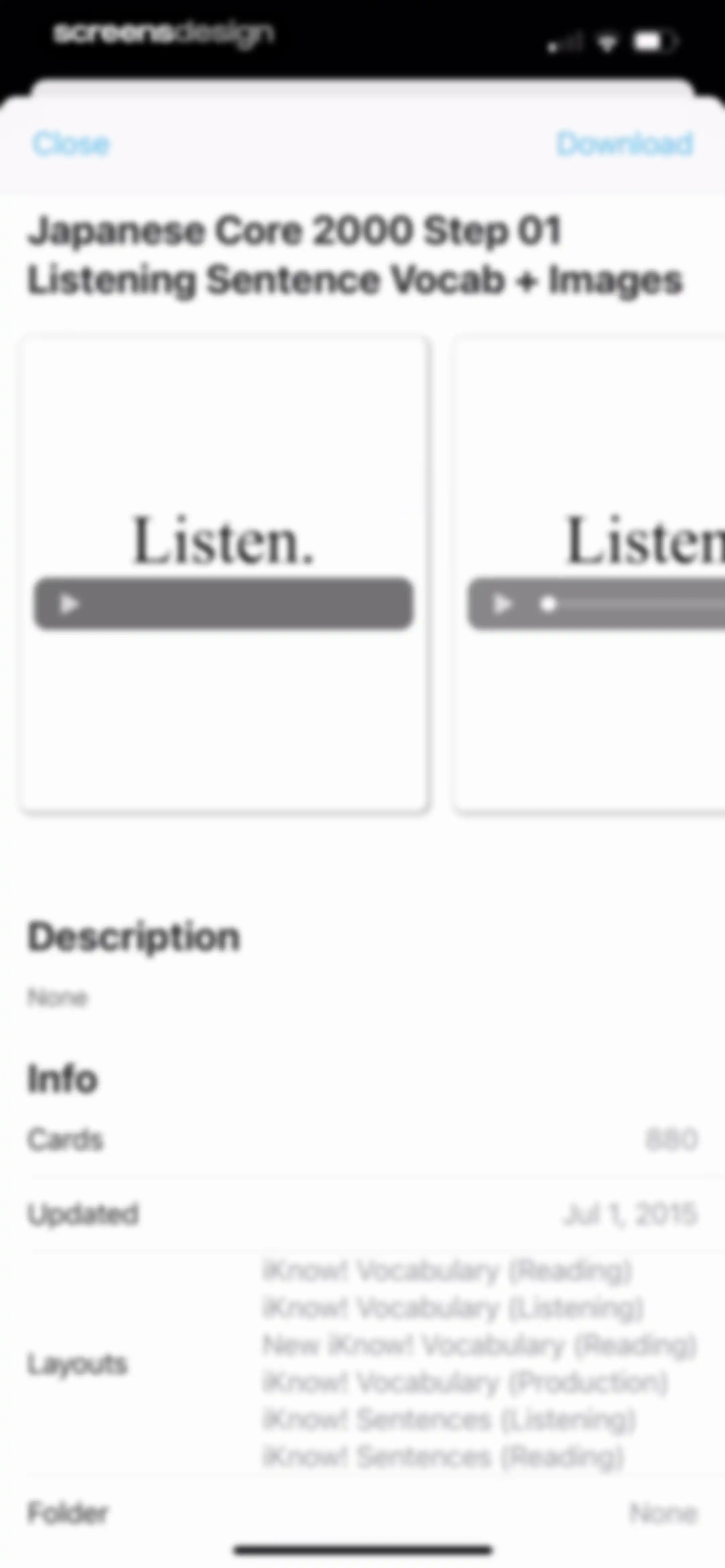 AlgoApp - Flashcards screen 101