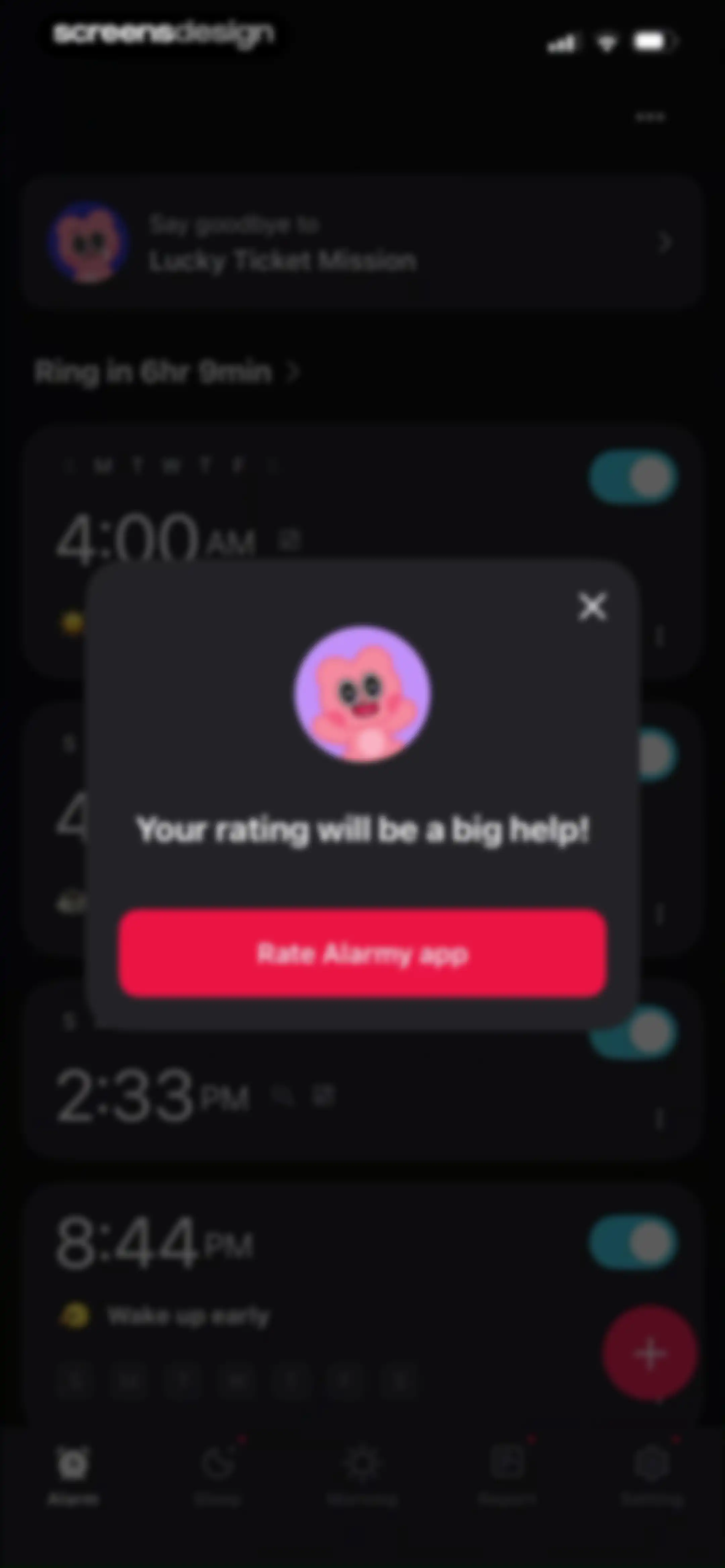 Alarmy - Loud alarm clock screen 55