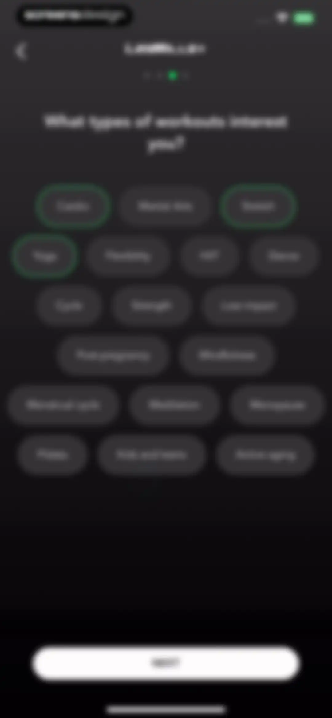 LES MILLS+: home workout app screen 7