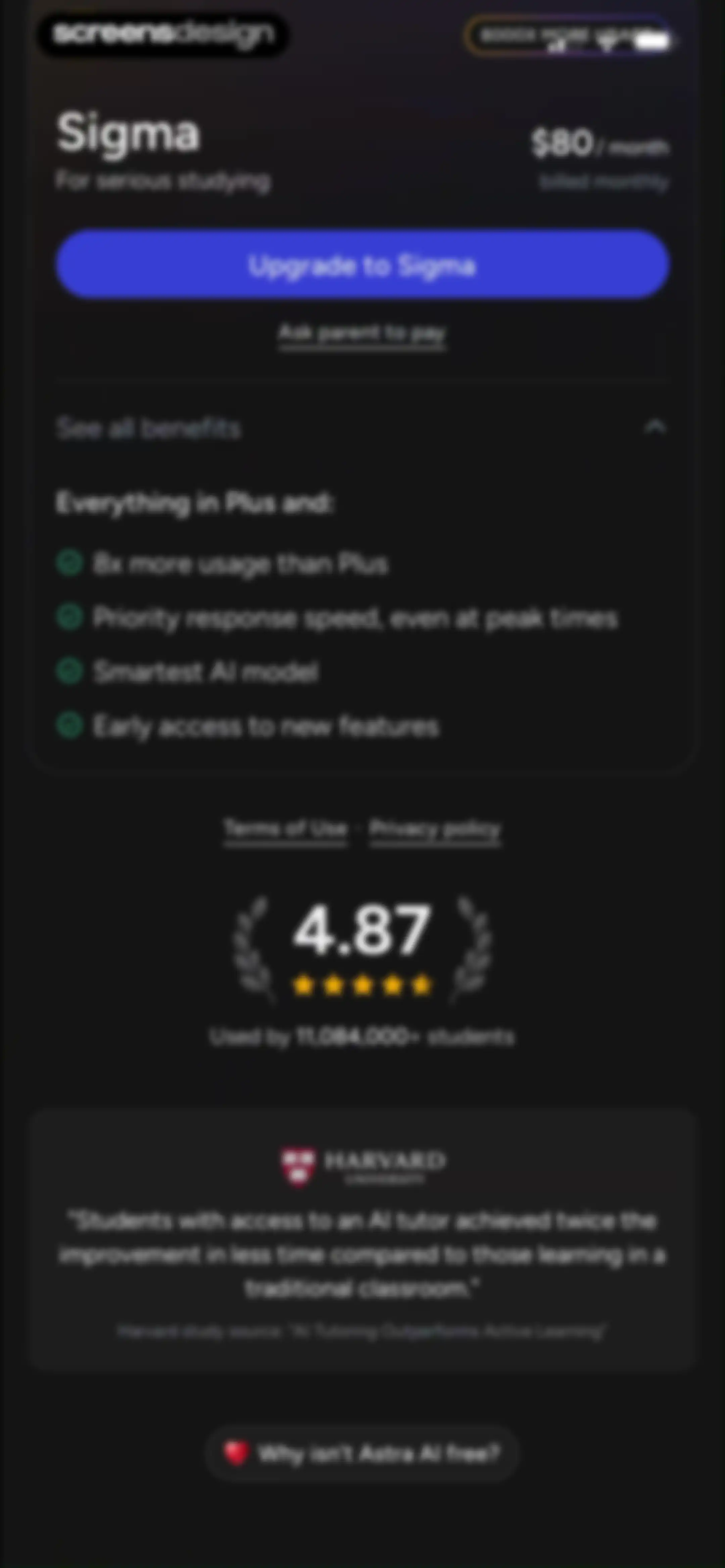 Astra AI: Study & Exam Prep screen 134