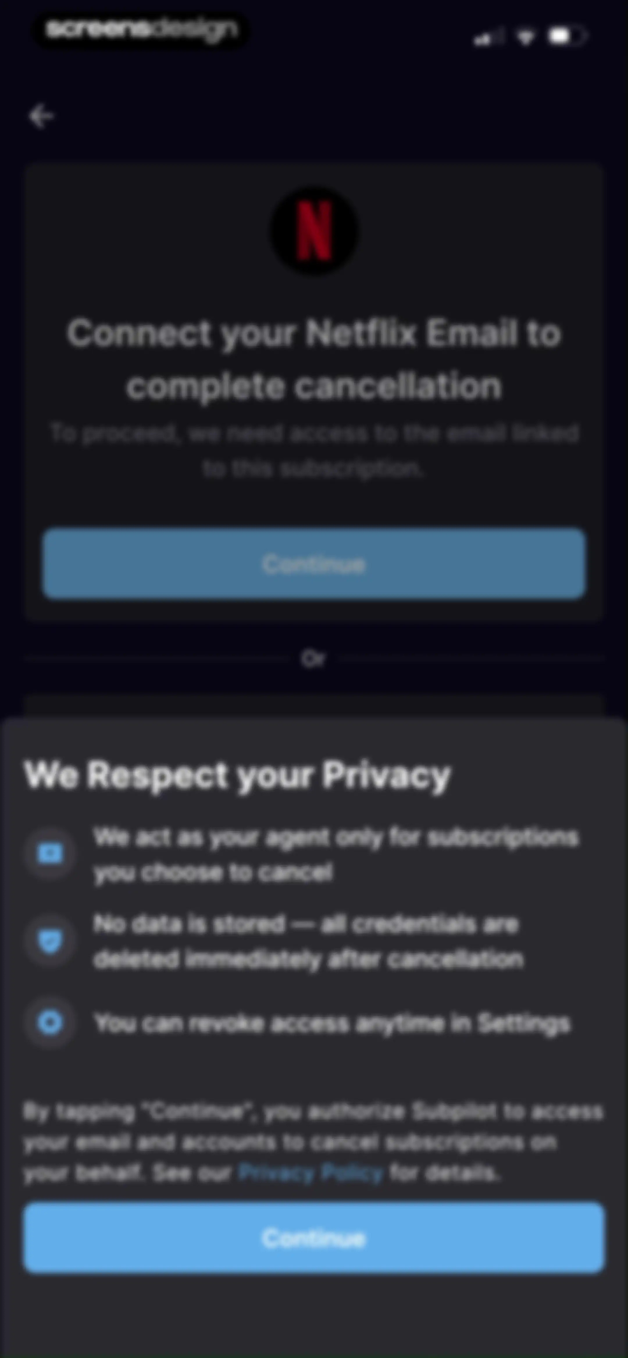 SubPilot: Cancel Subscriptions screen 43