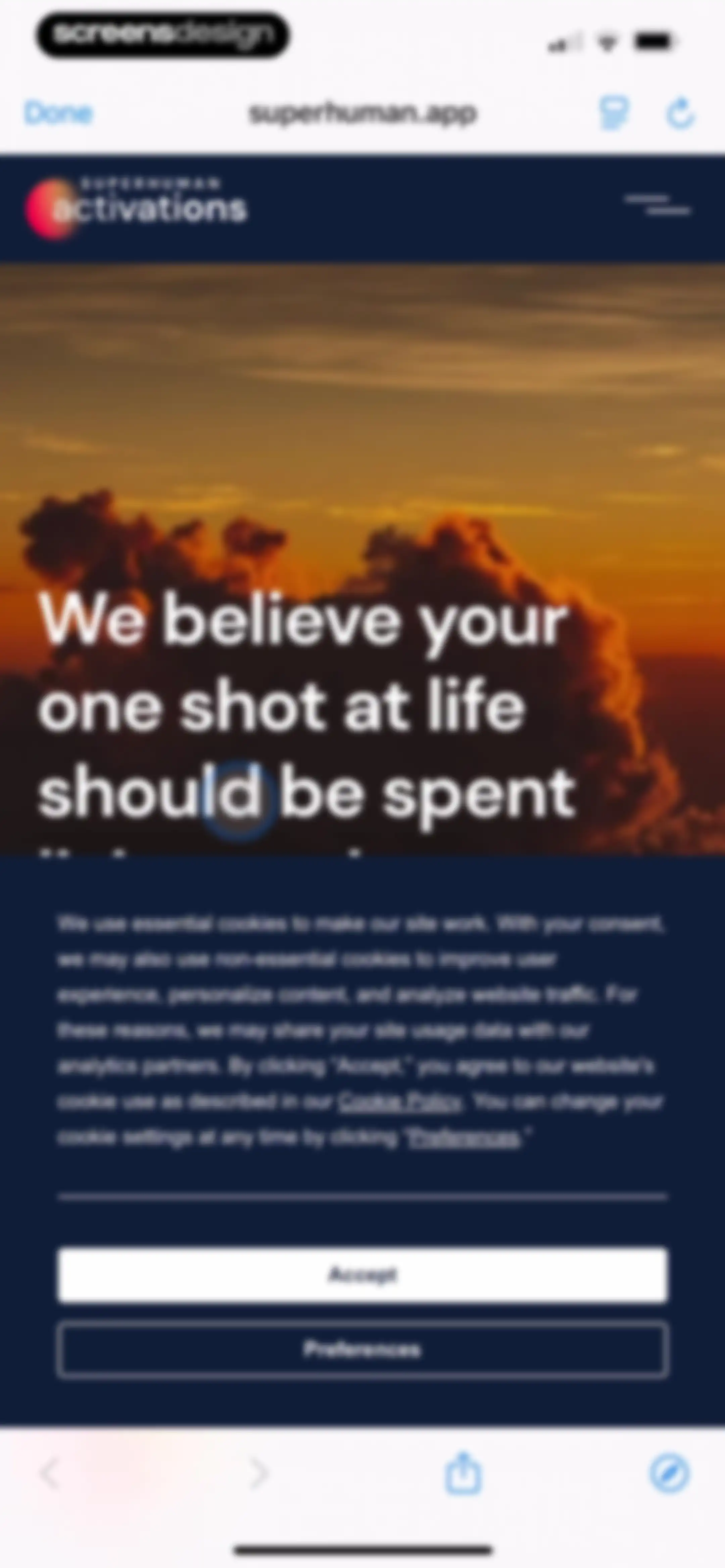 Activations: Daily Motivation screen 118