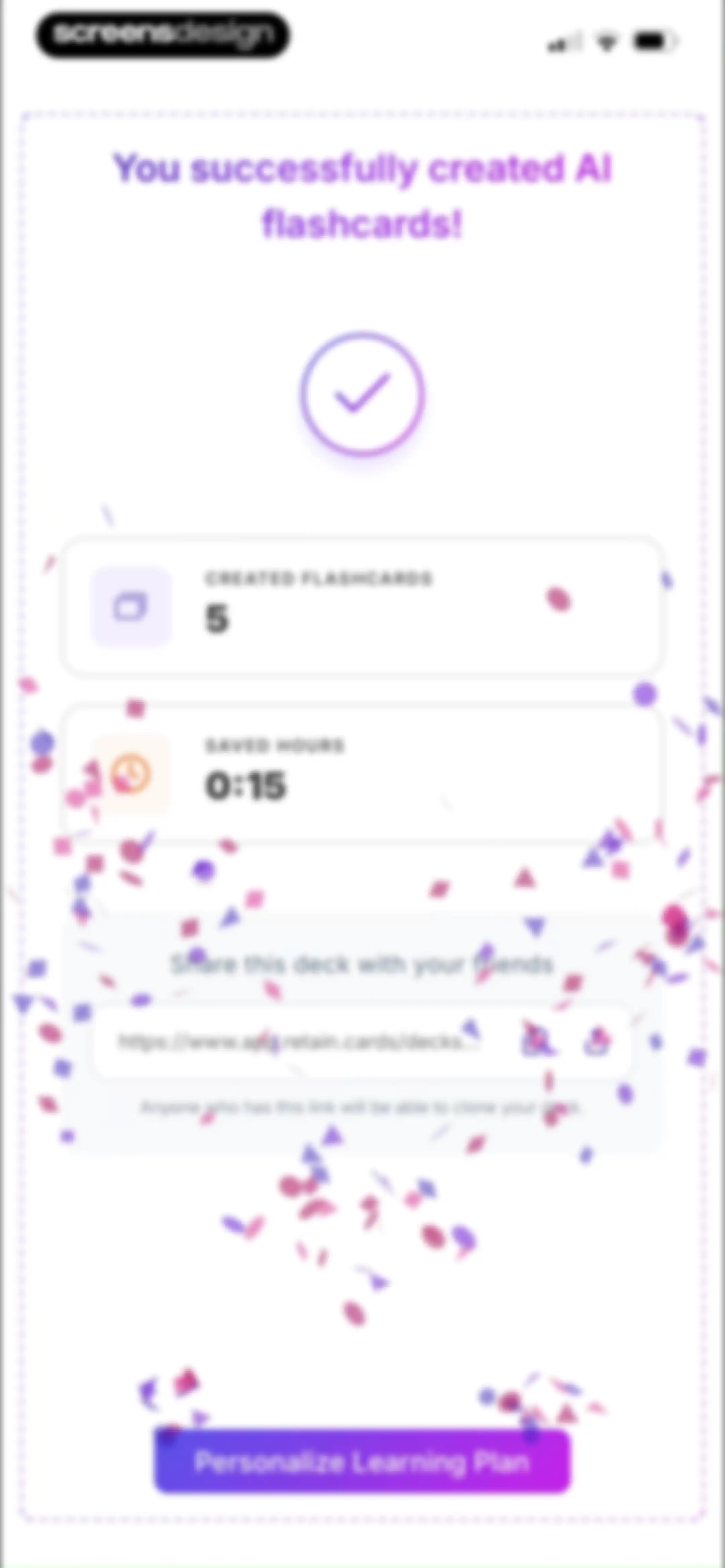 Retain Cards: AI Flashcards screen 41