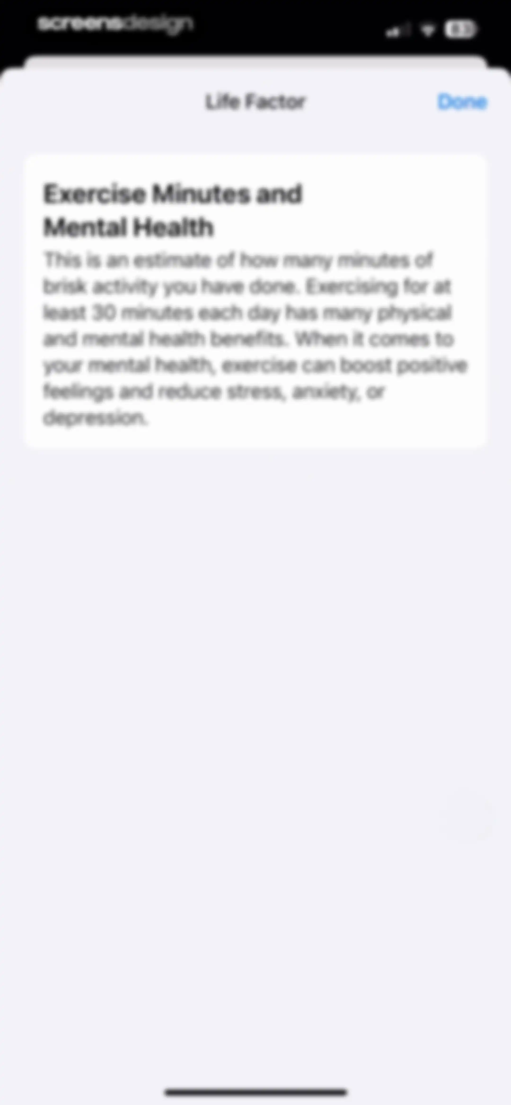 Apple Health screen 153