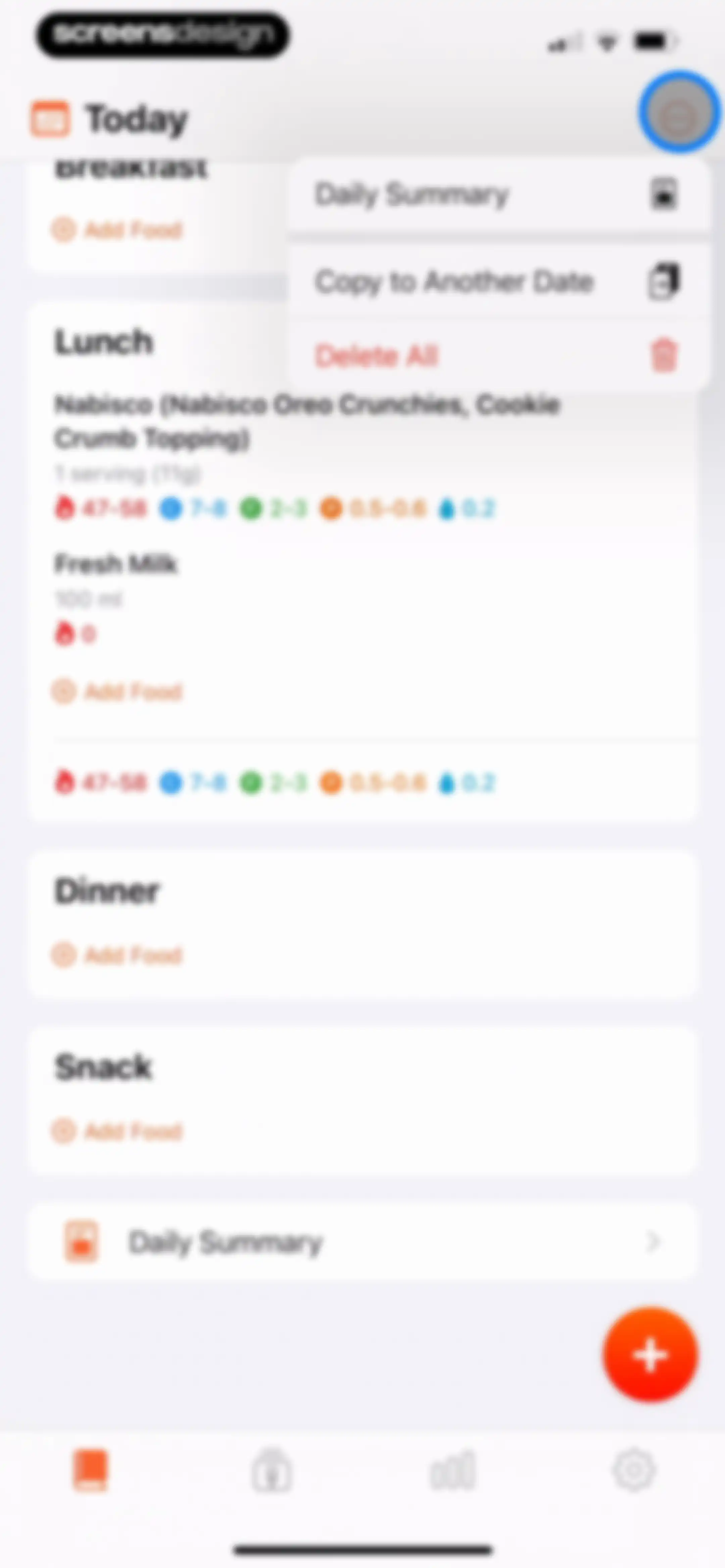 Nutrition Tracker: Foodnoms screen 153