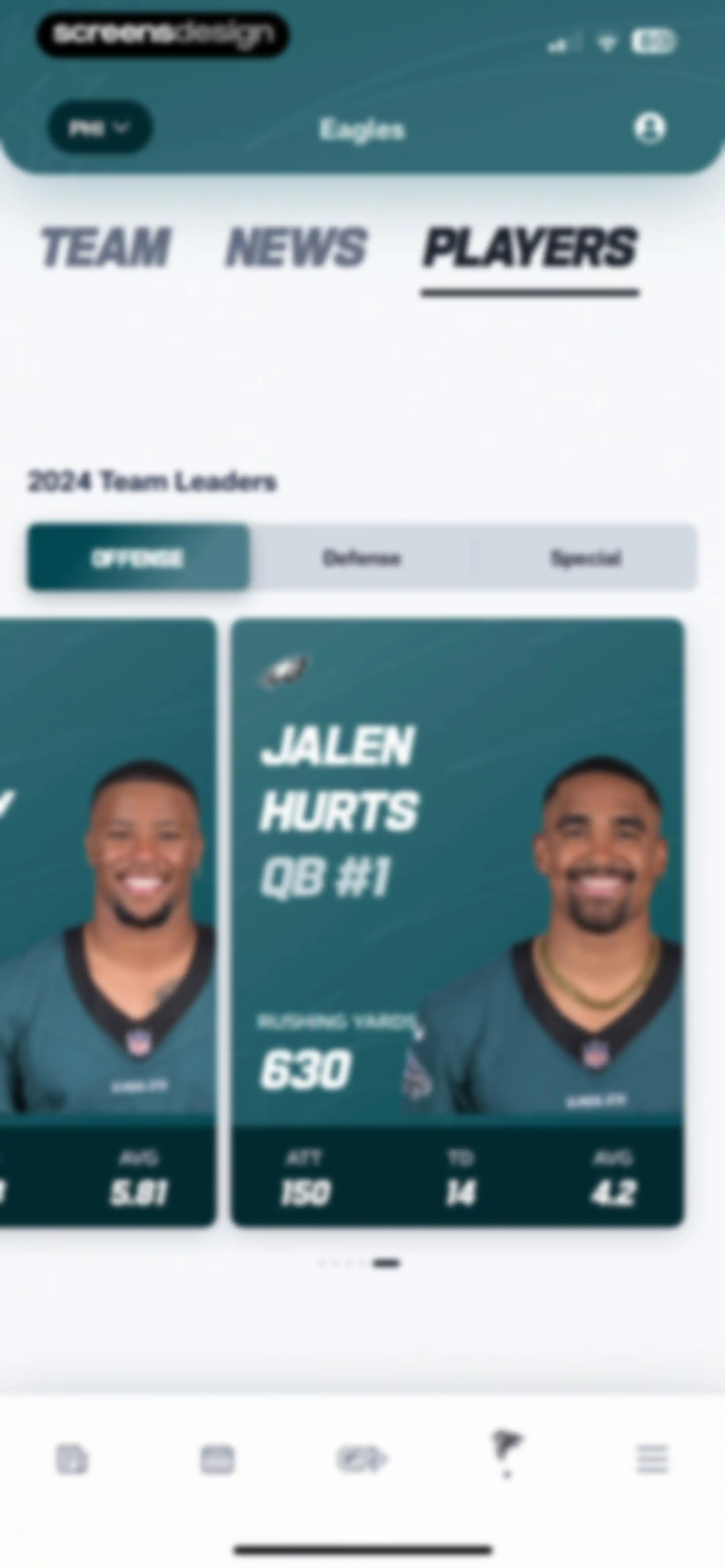 NFL screen 114