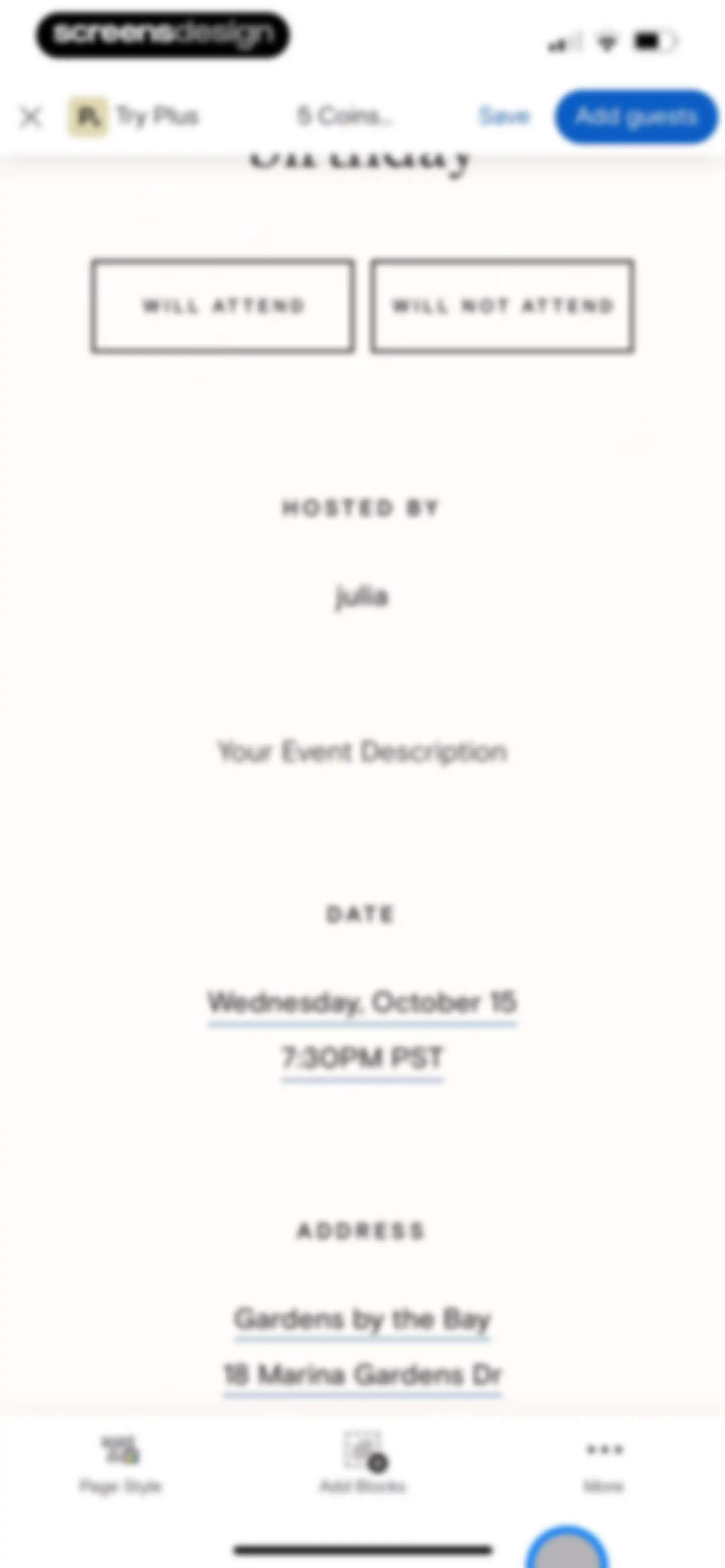 Paperless Post: Invitations screen 64