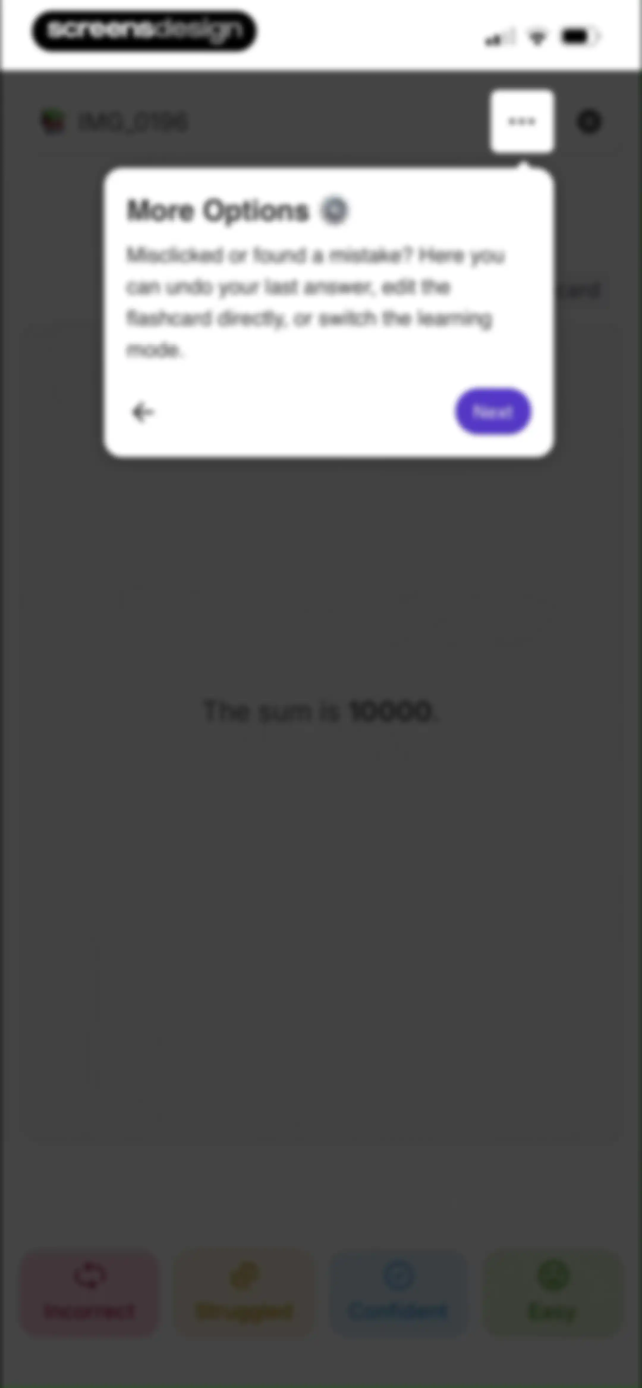 Retain Cards: AI Flashcards screen 106