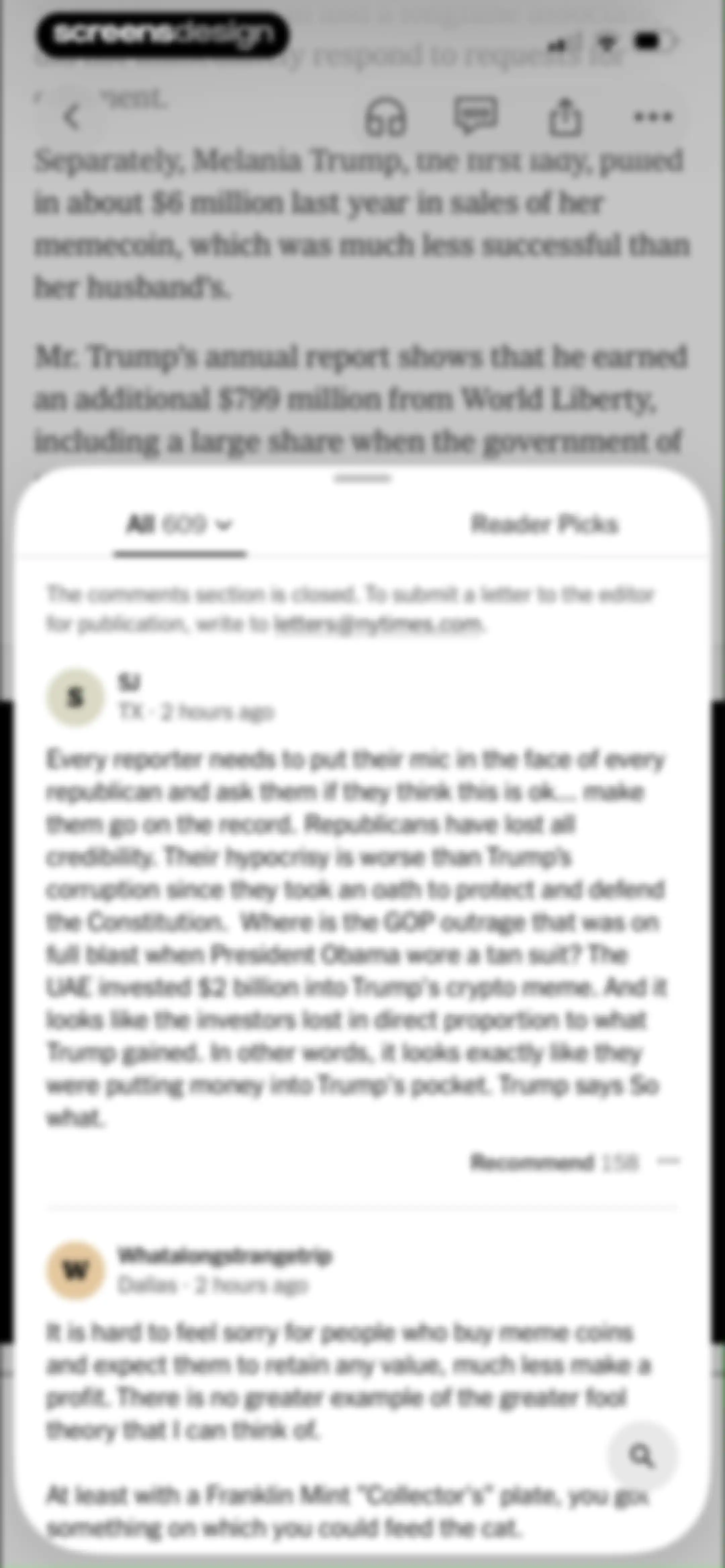 NYTimes: US and Global News screen 28