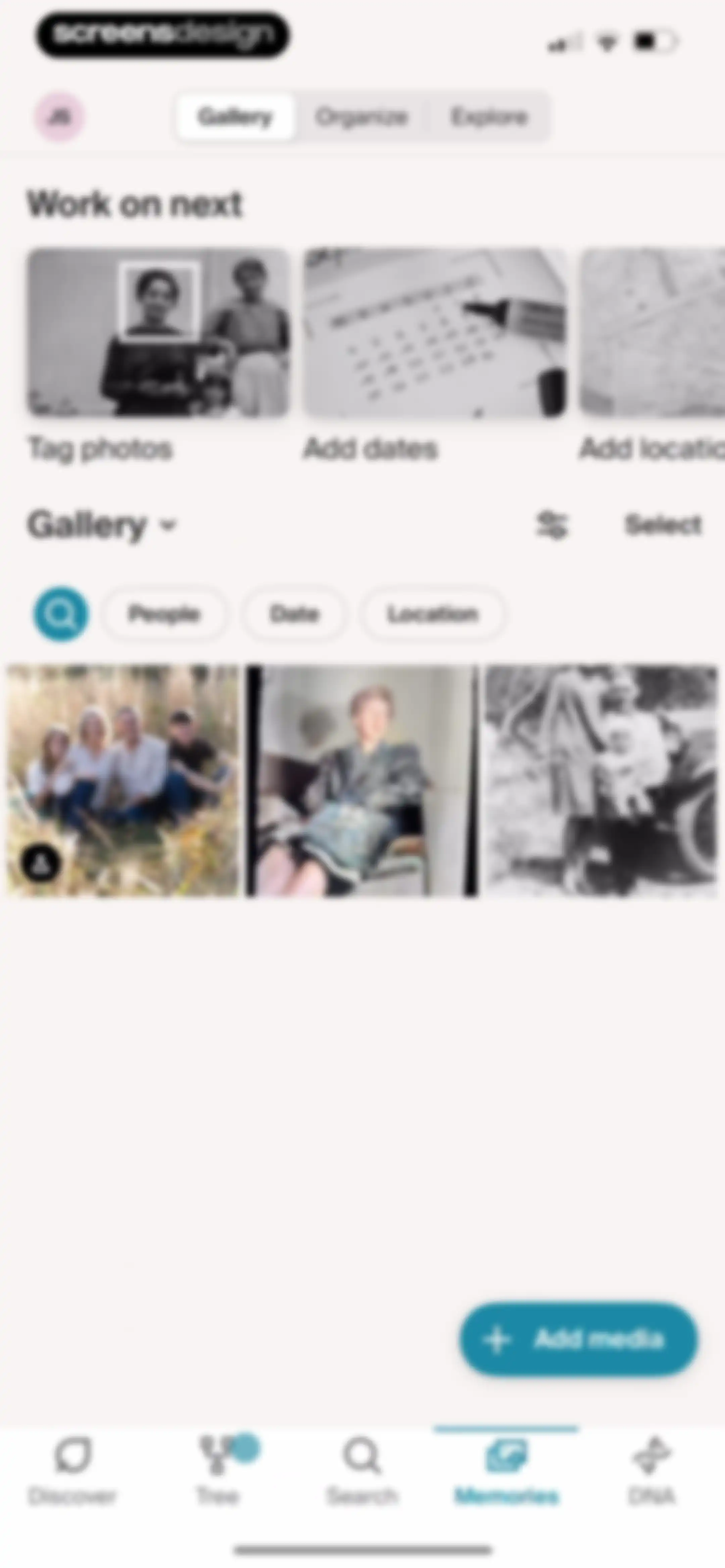 Ancestry: Family History & DNA screen 222