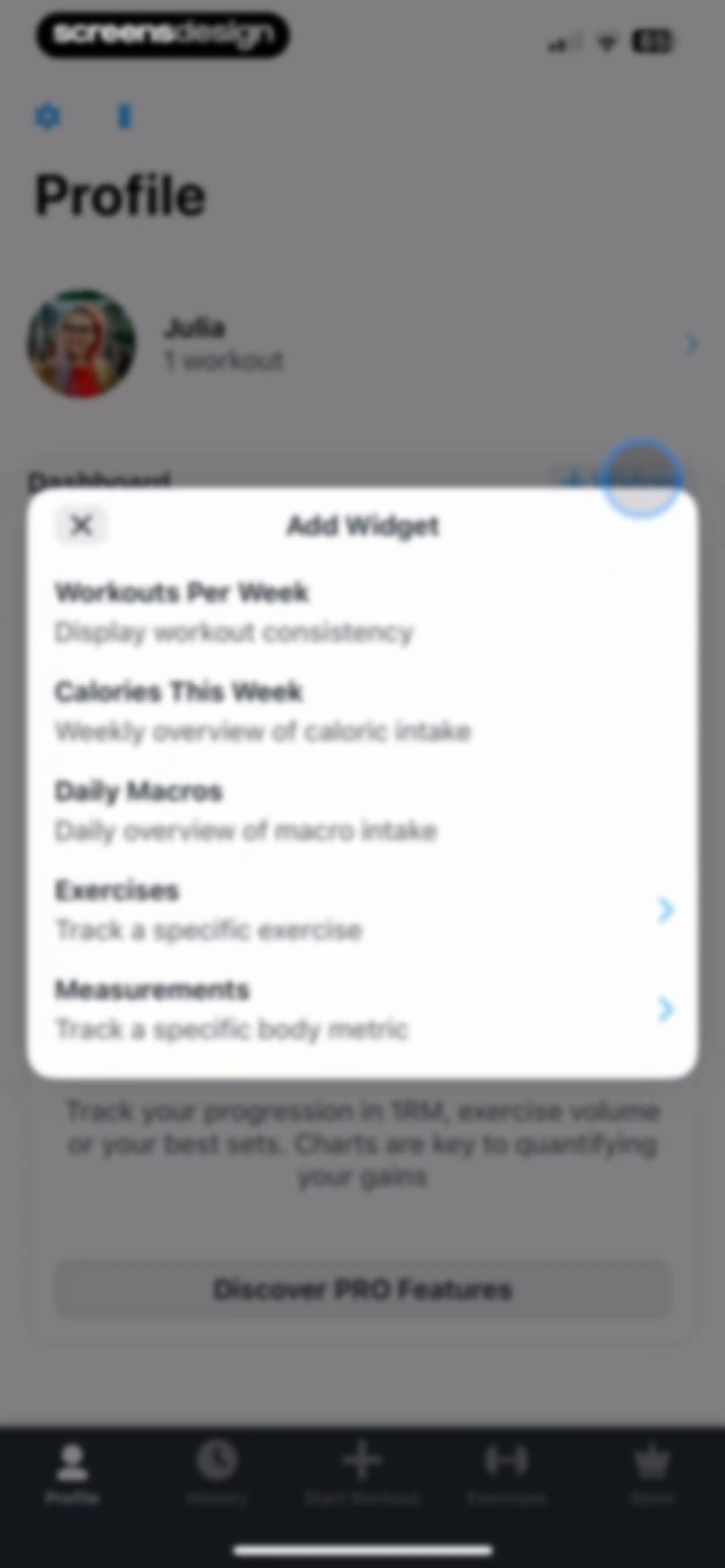 Strong Workout Tracker Gym Log screen 116