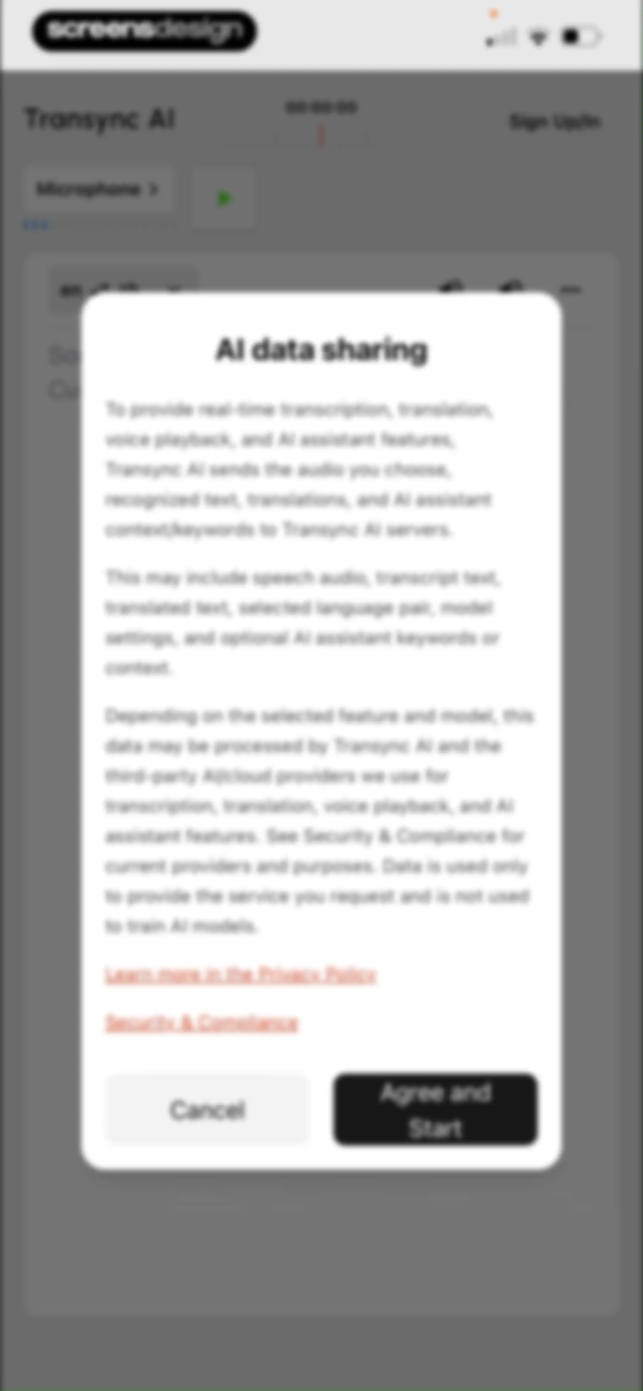 Transync AI - Translator screen 11