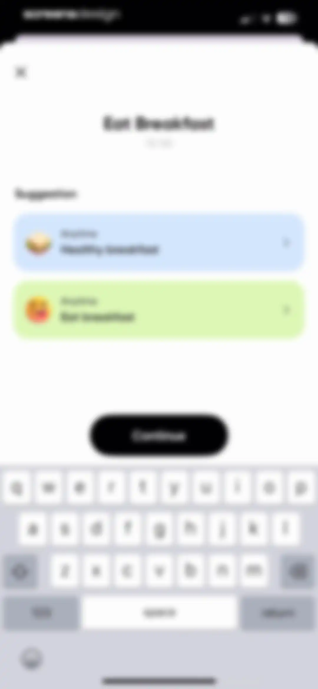 Me+ Lifestyle Routine screen 70