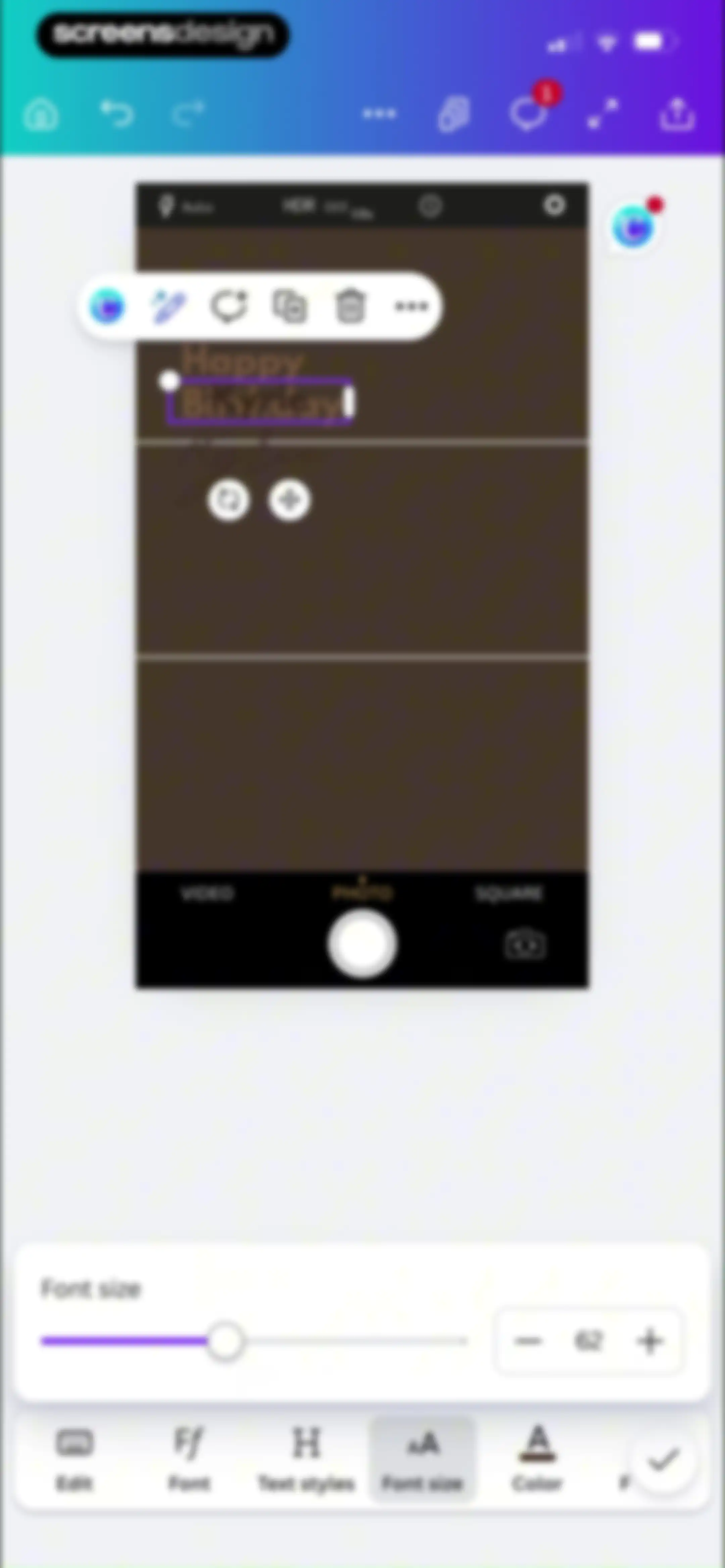 Canva: AI Video & Photo Editor screen 107