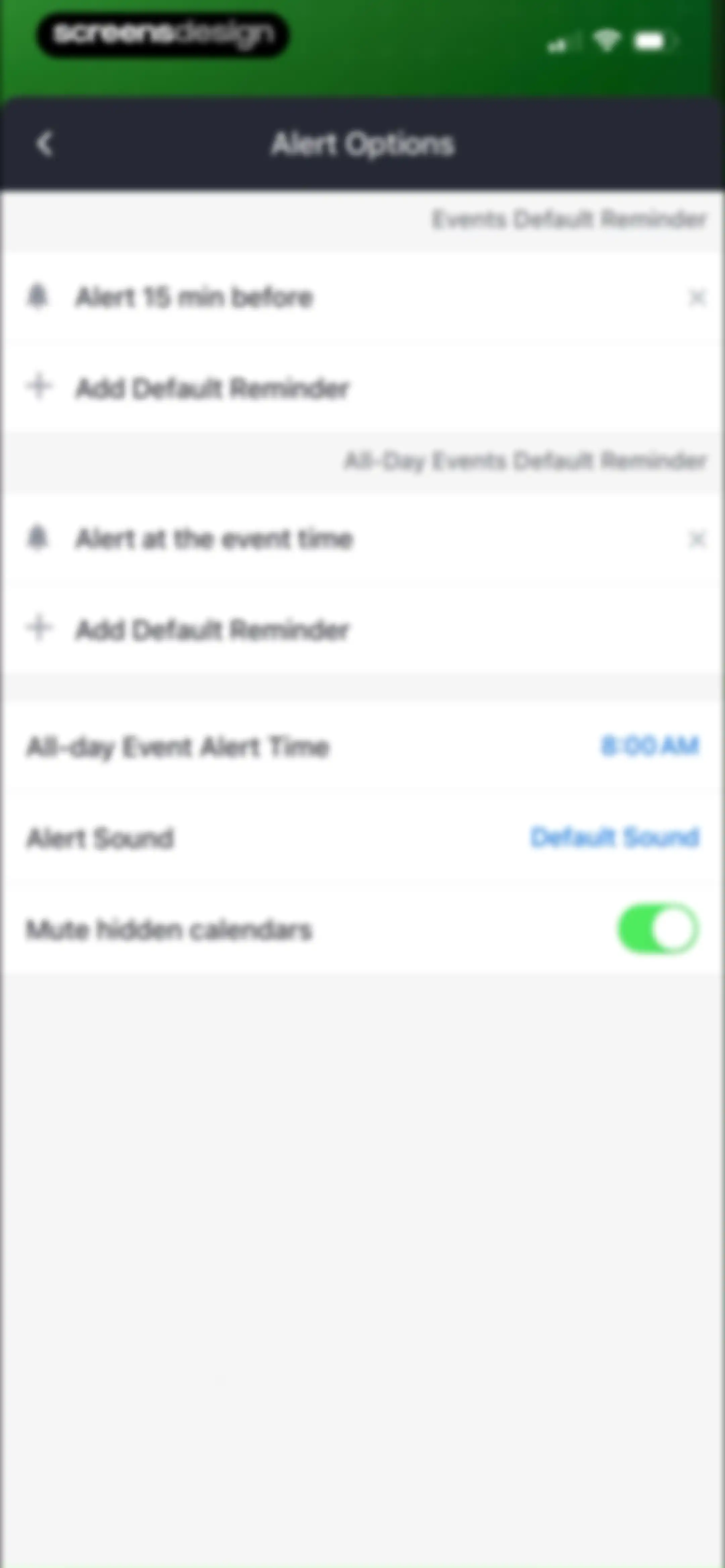 Calendars: Schedule Planner screen 112