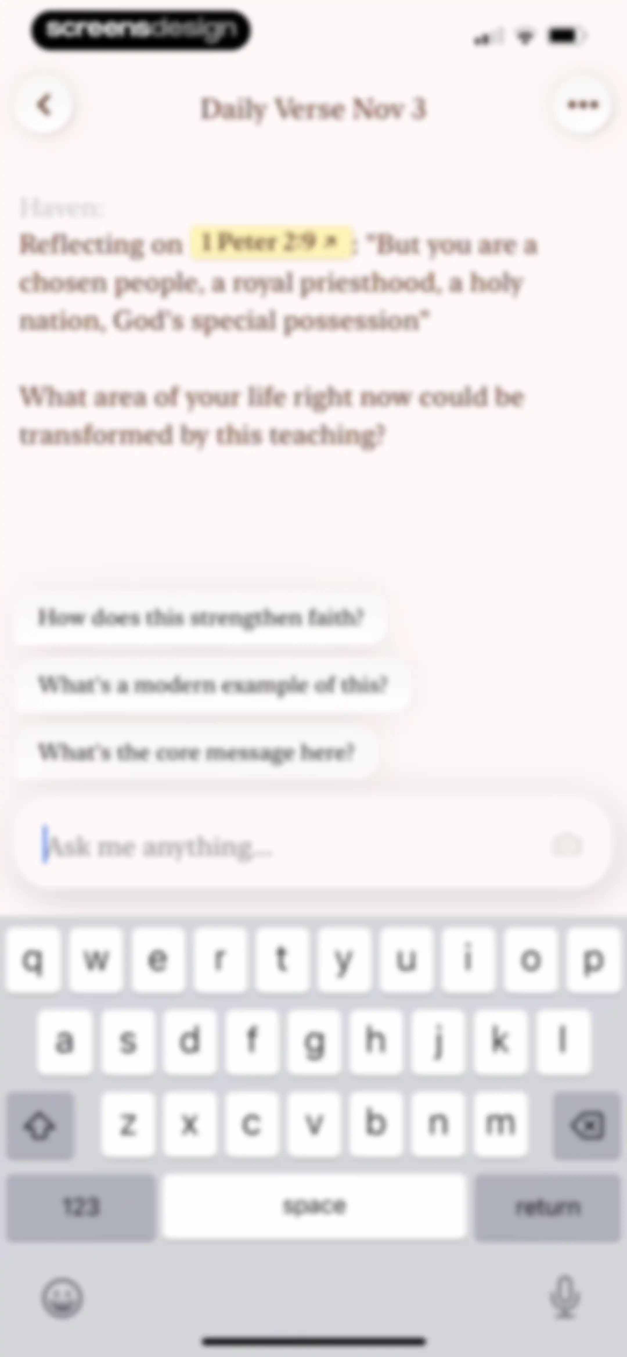 Haven - Bible Chat screen 46