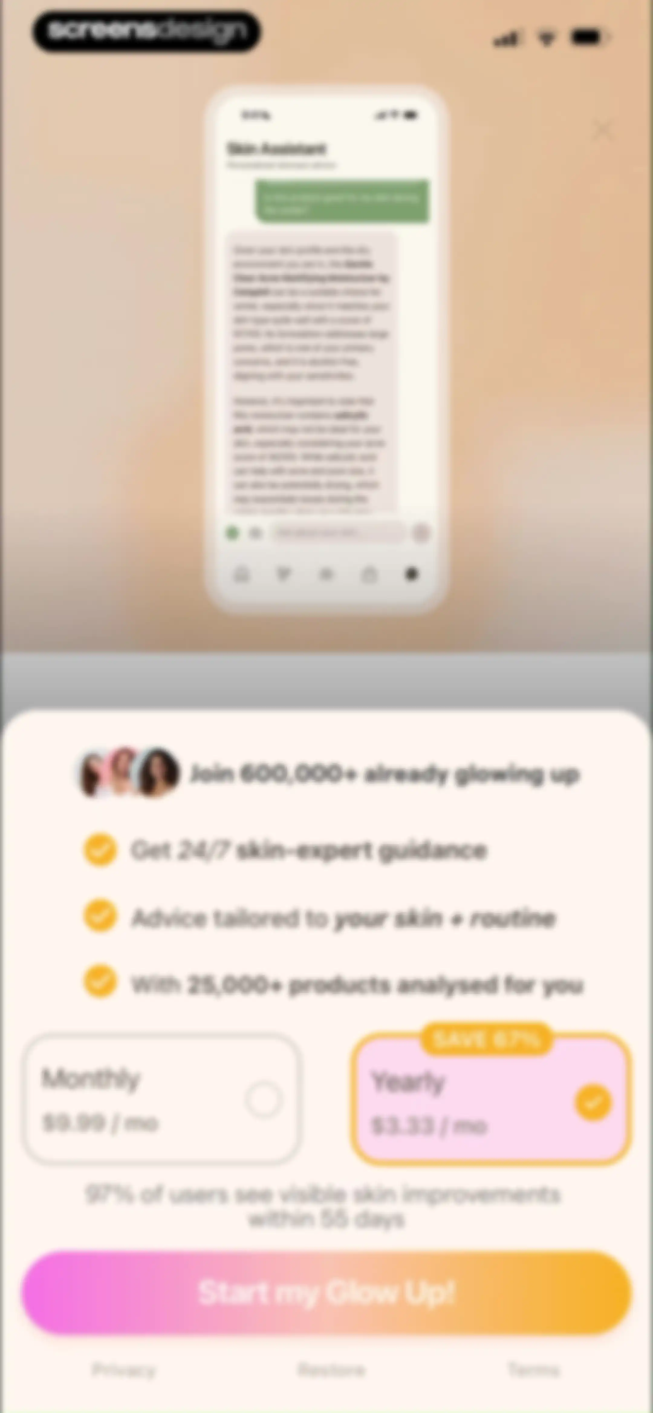 Skan - #1 Skincare App screen 88