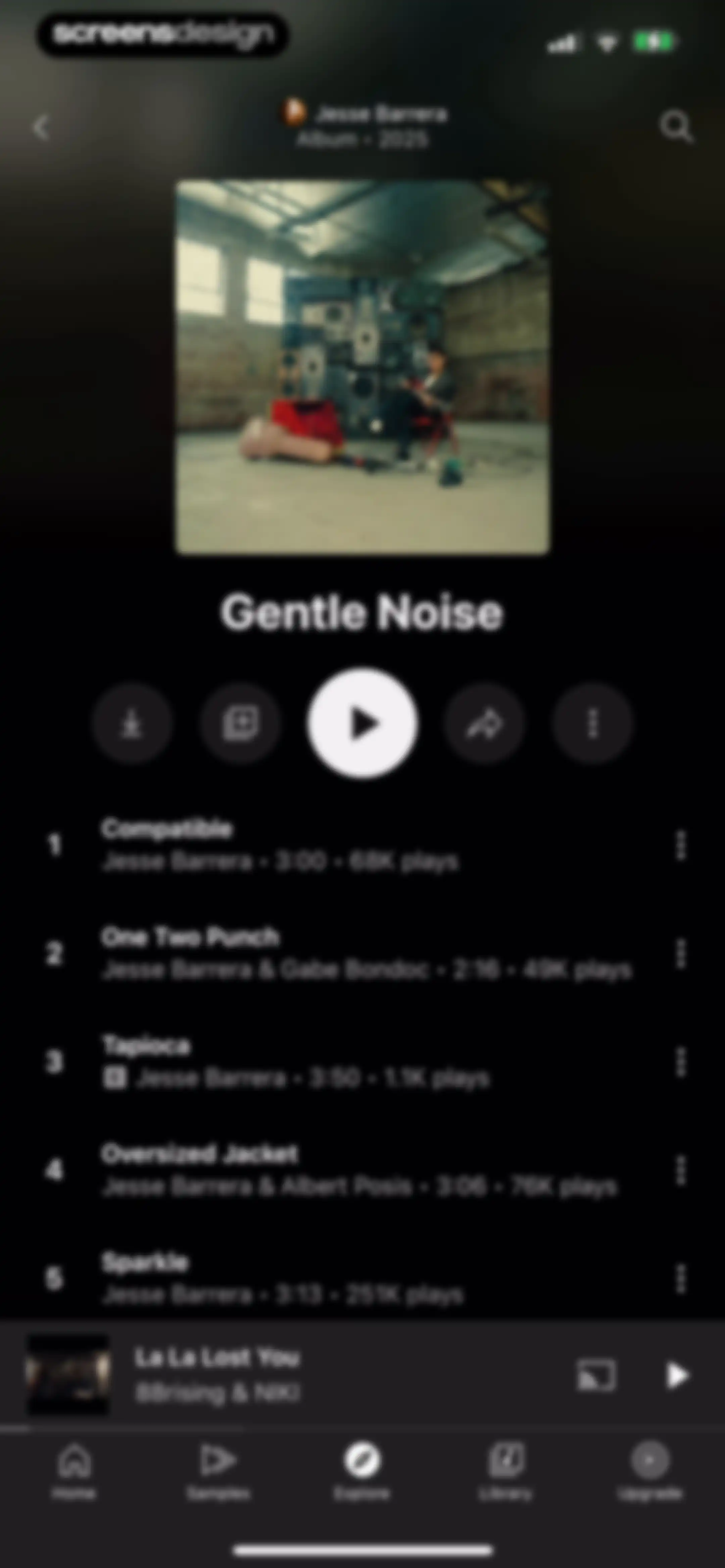 YouTube Music screen 103