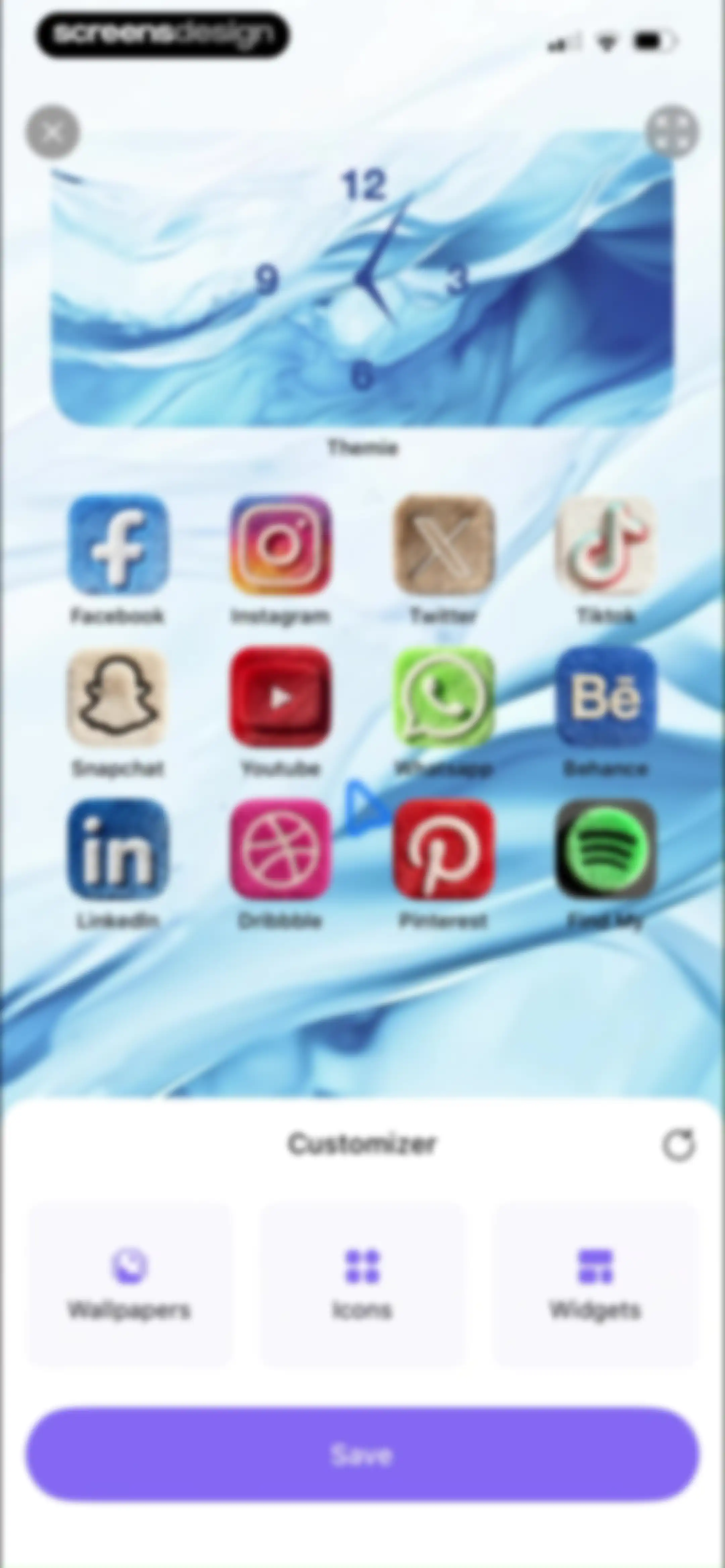 Themie: Wallpapers & Theme screen 48