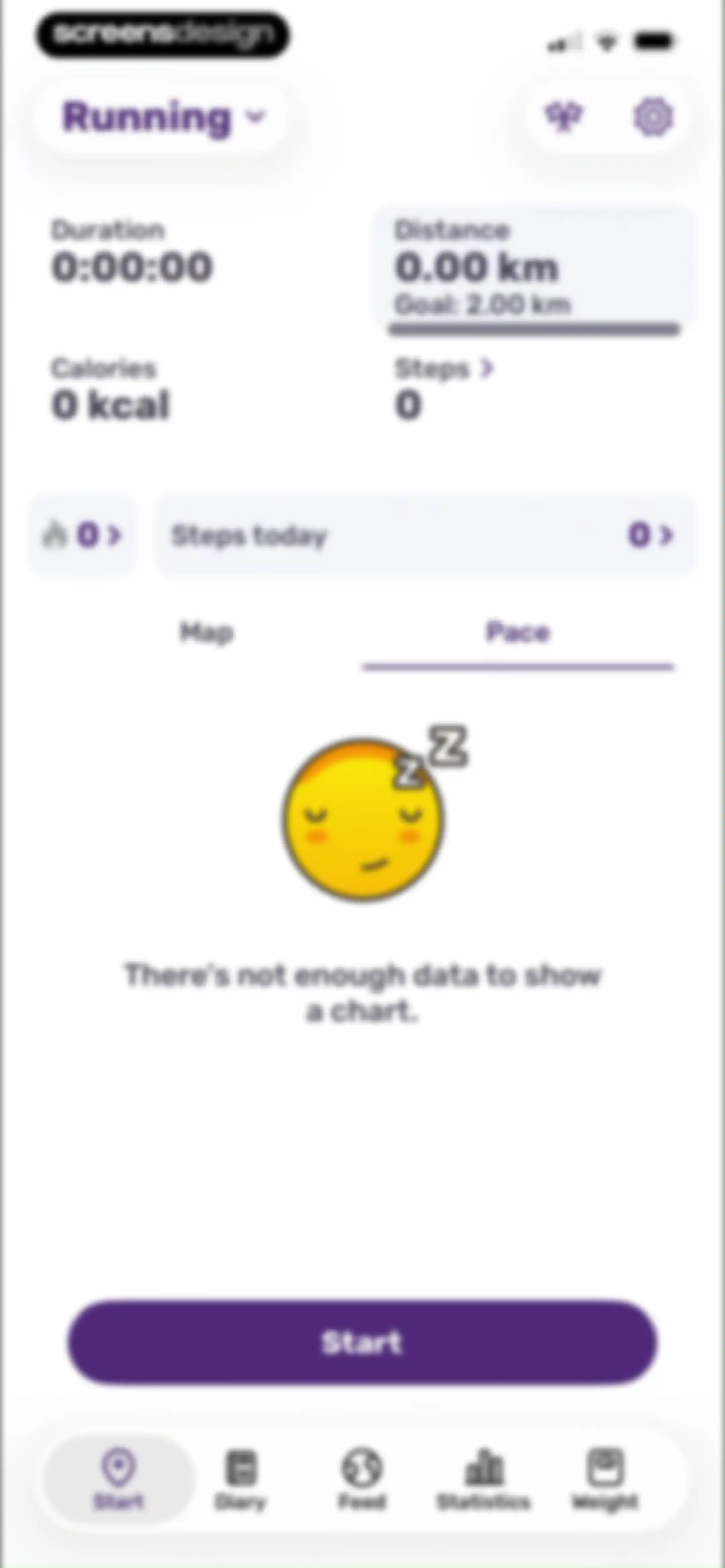 Running Tracker App – FITAPP screen 78