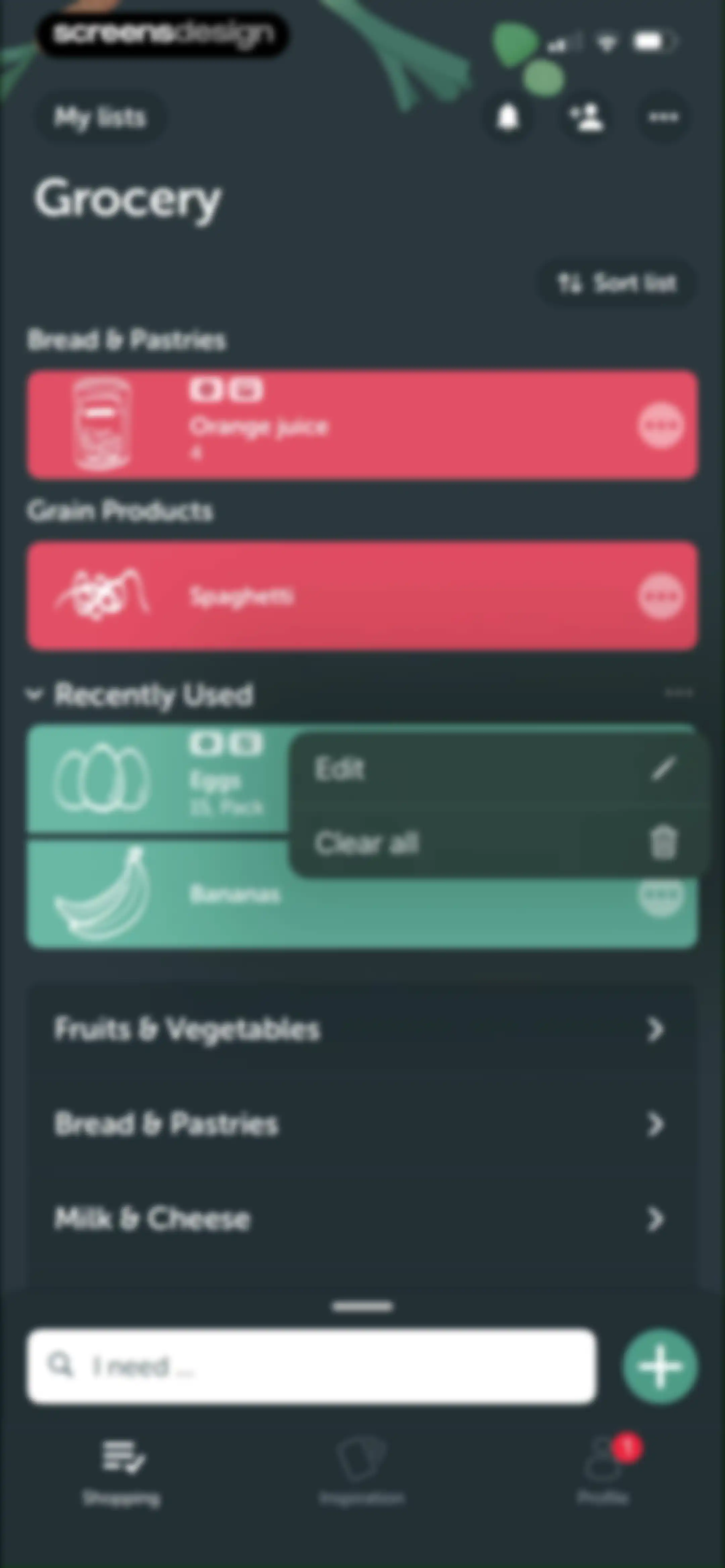 Bring! Grocery Shopping List screen 35