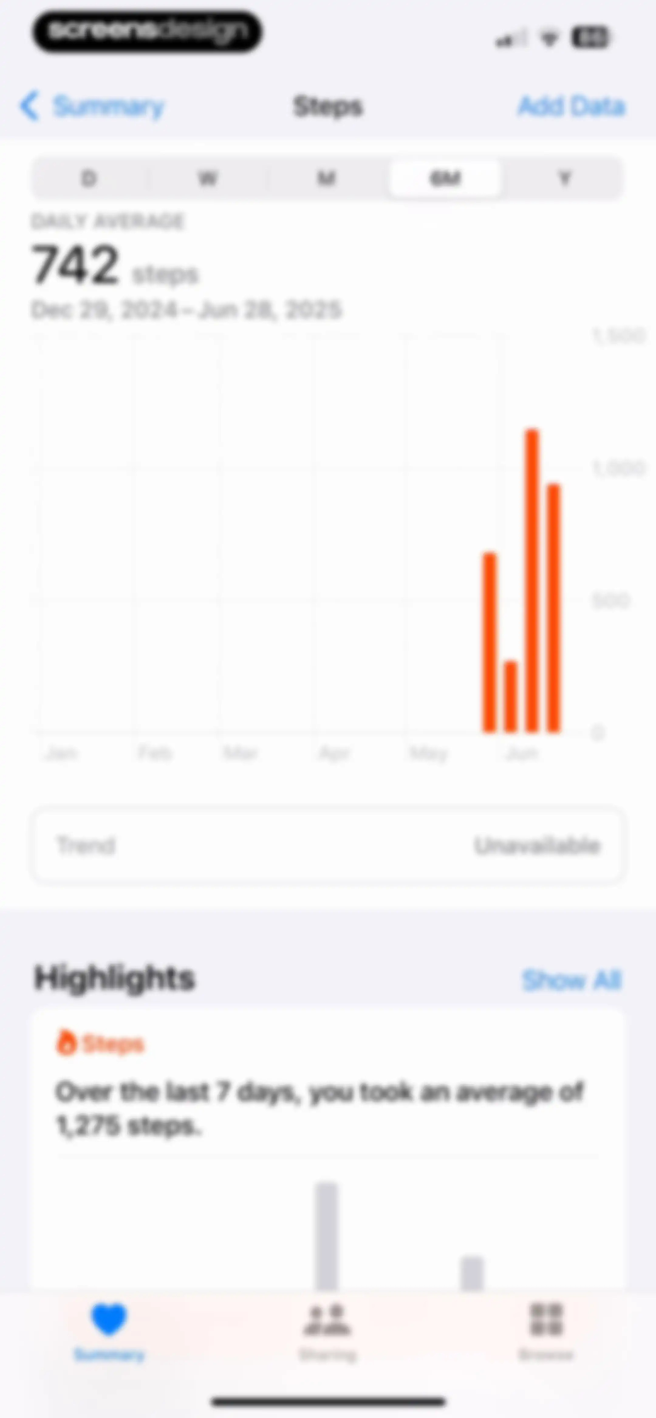 Apple Health screen 23