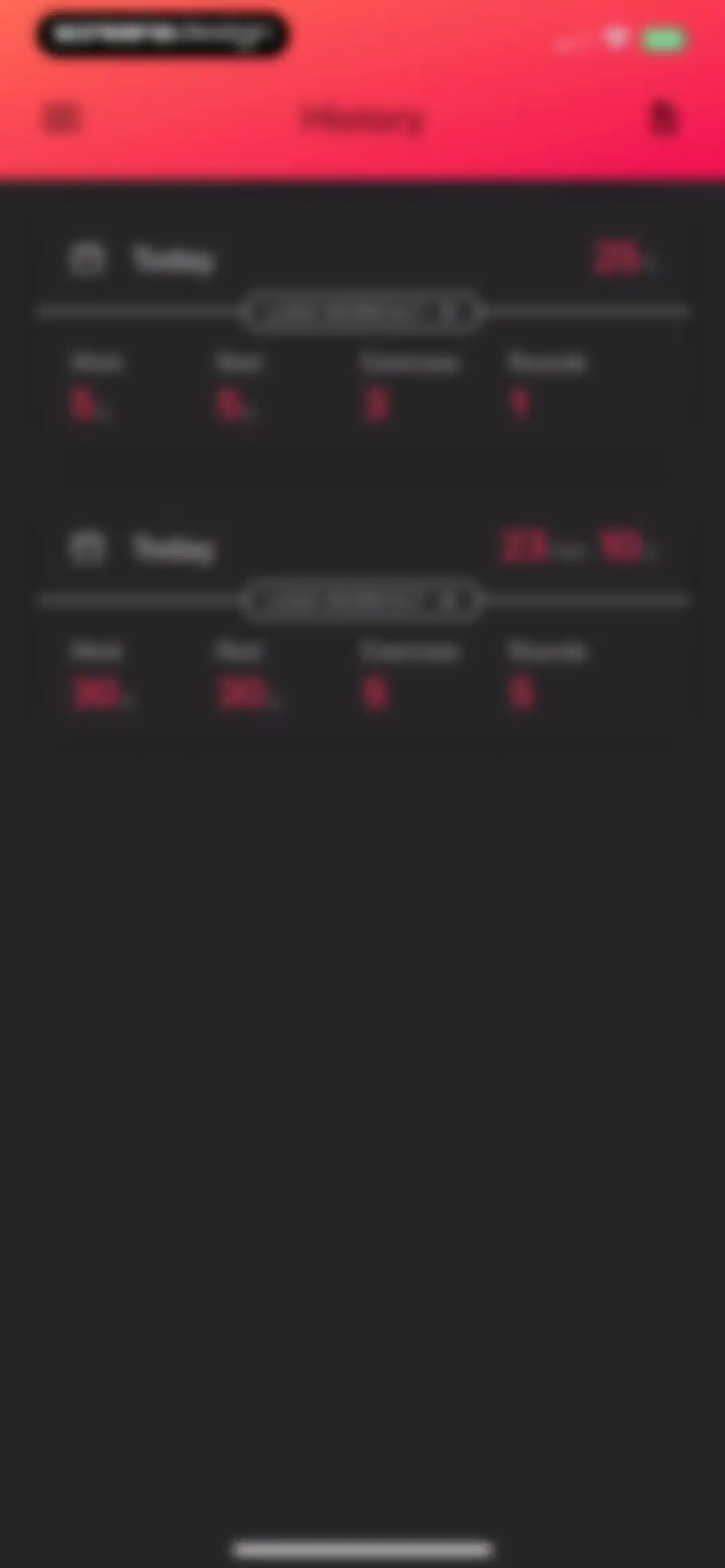 Interval Timer □ HIIT Timer screen 30