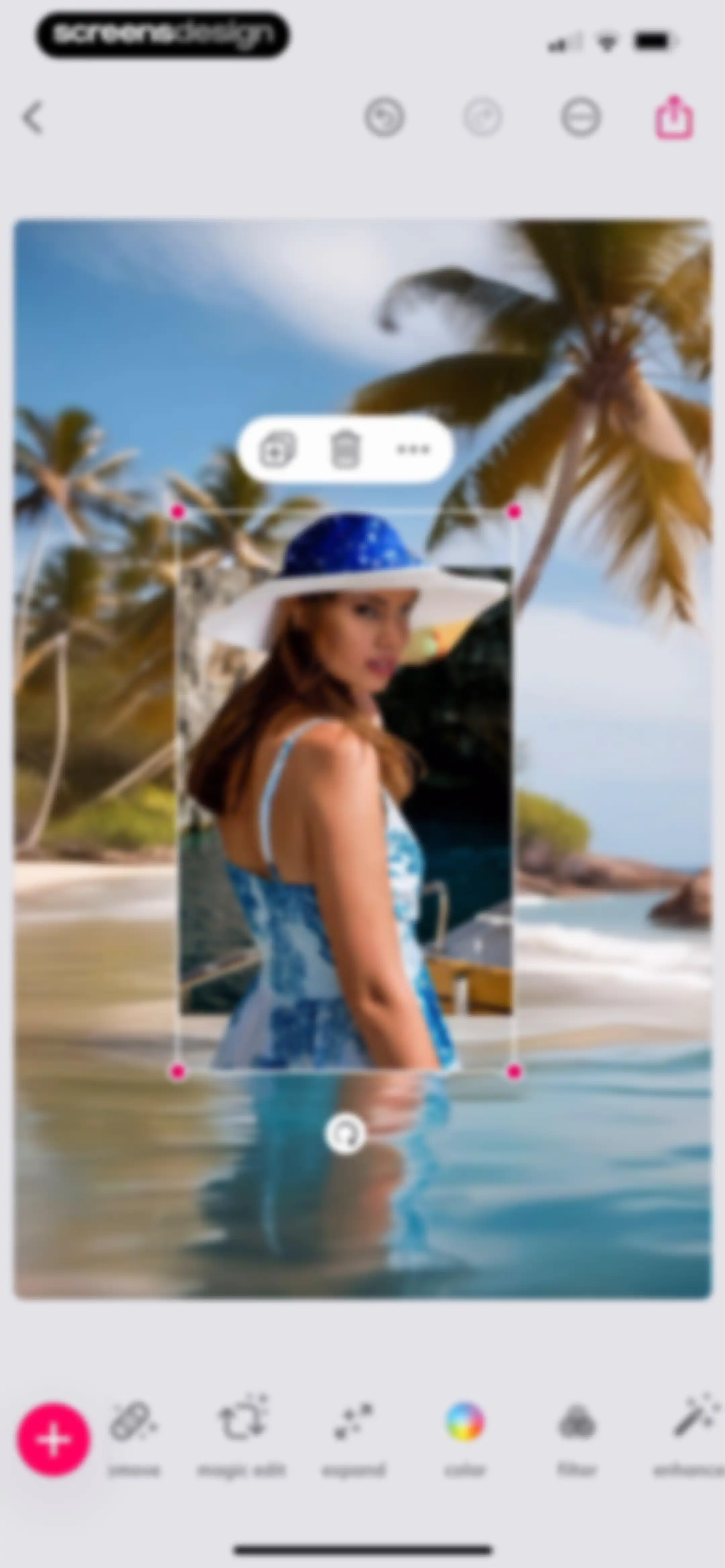 Bazaart AI Photo Editor Design screen 68