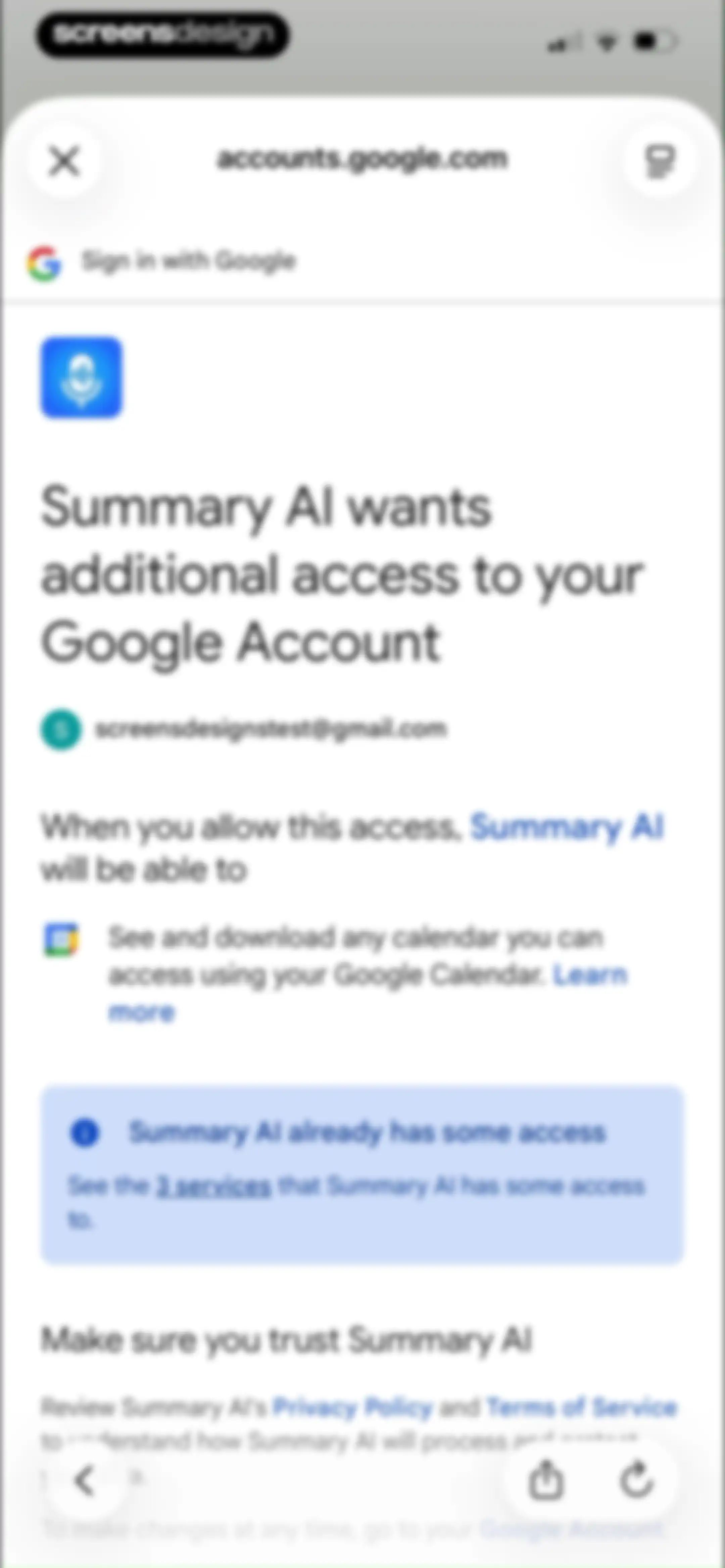 Summary - AI Note Taker screen 82