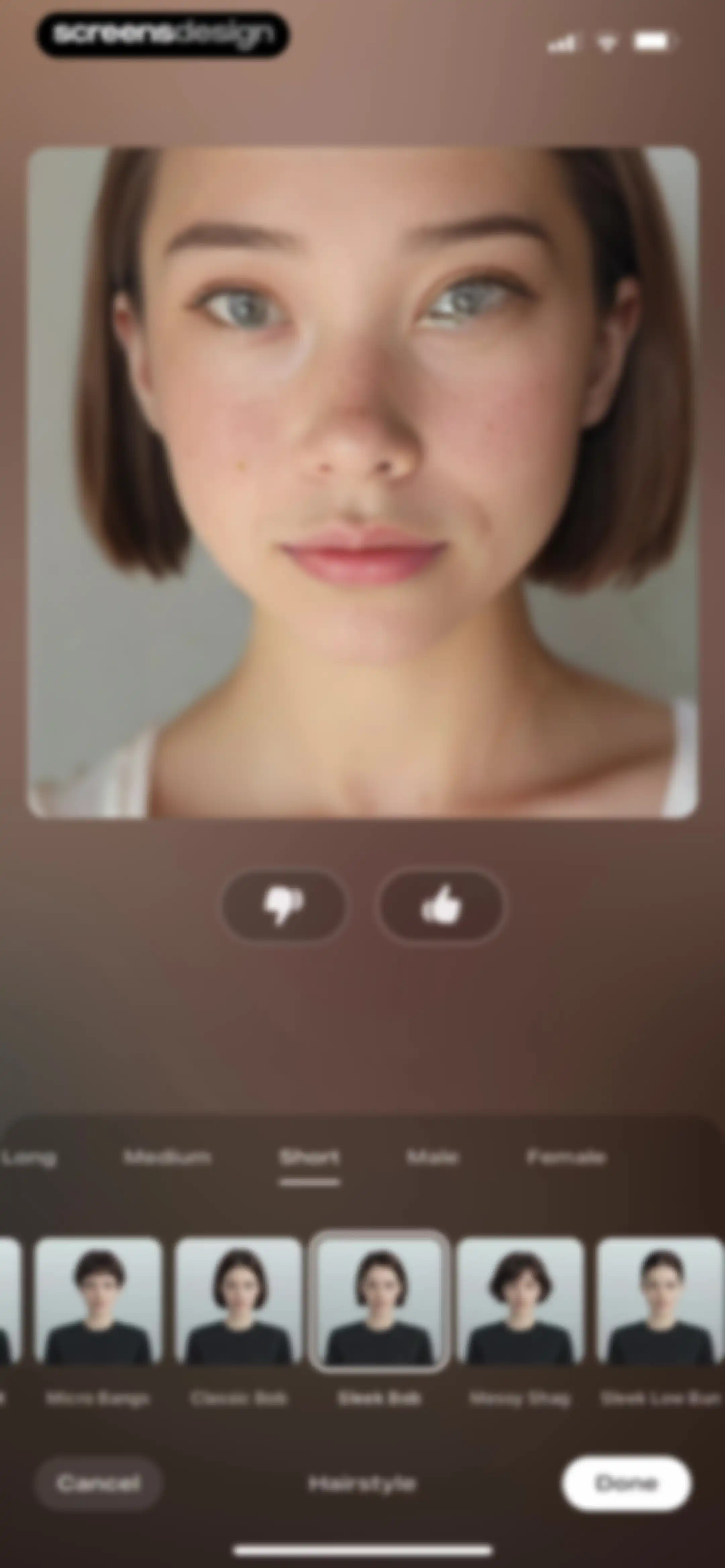 Beautify - Hairstyle Try On screen 70