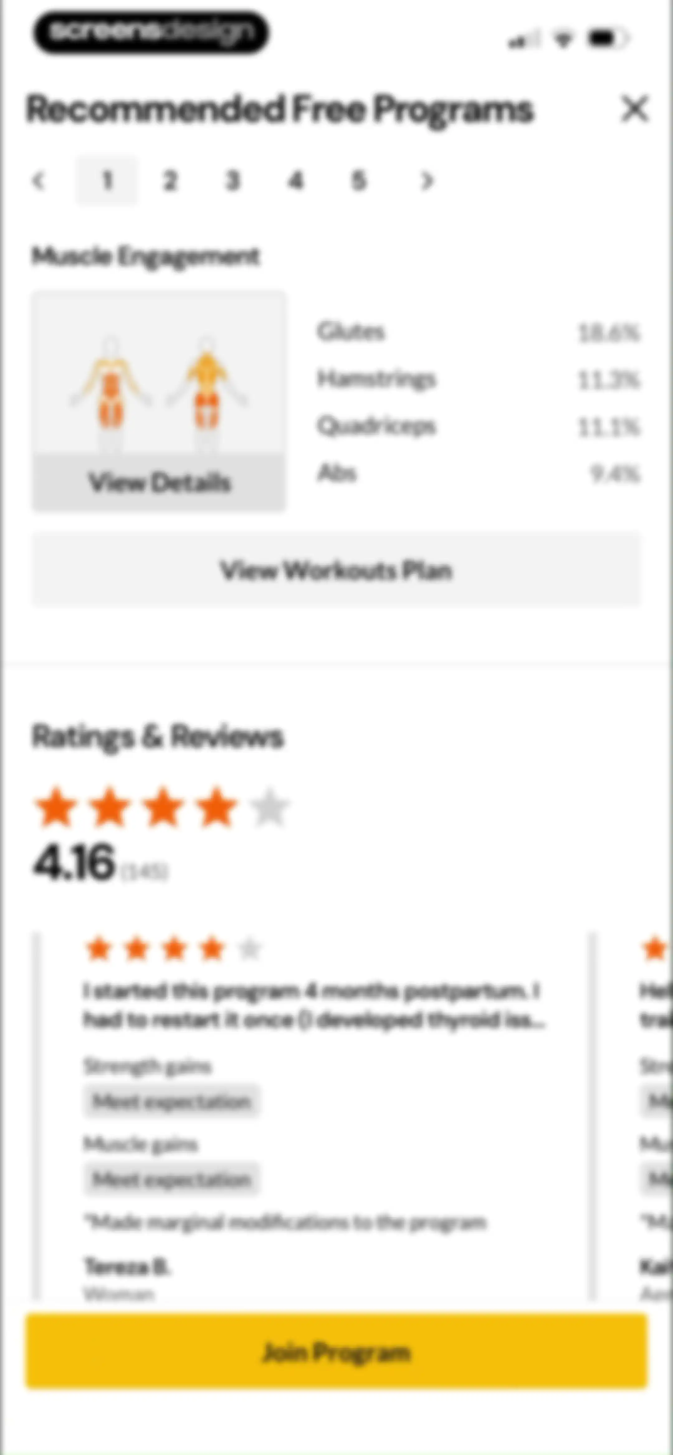 Boostcamp: Workout Programs screen 103