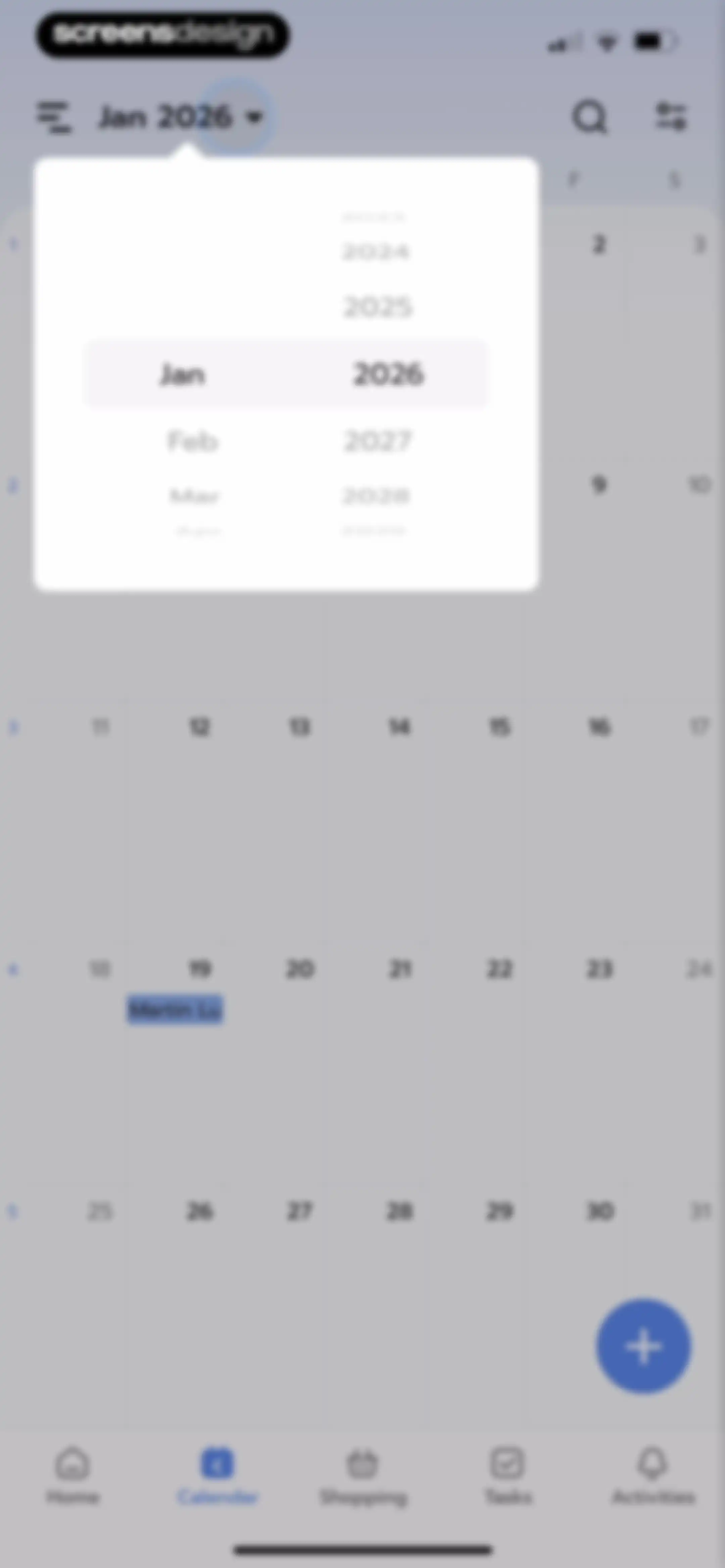 Shared Family Calendar: FamCal screen 52