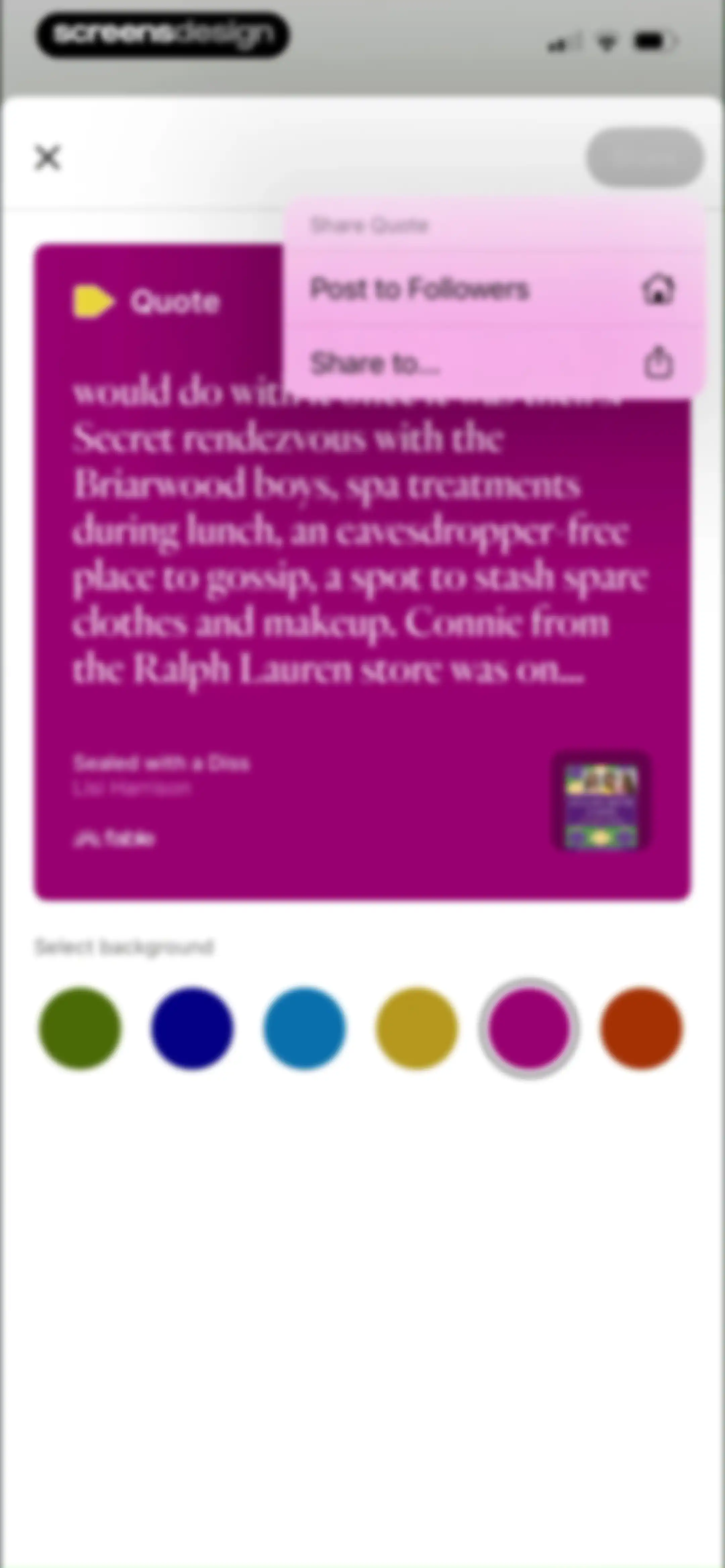 Fable: Track & Discuss Books screen 205
