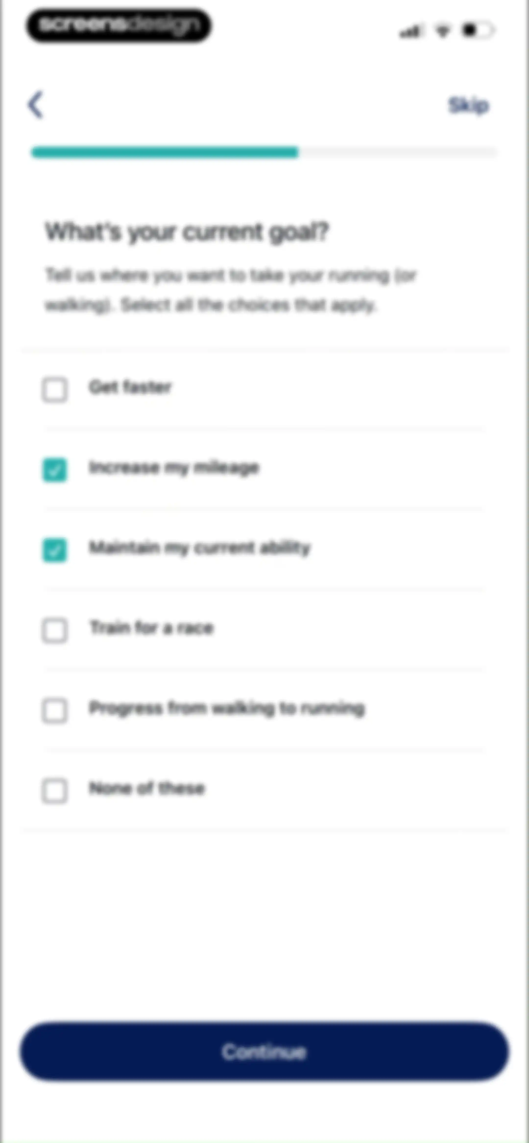 ASICS Runkeeper—Run Tracker screen 21