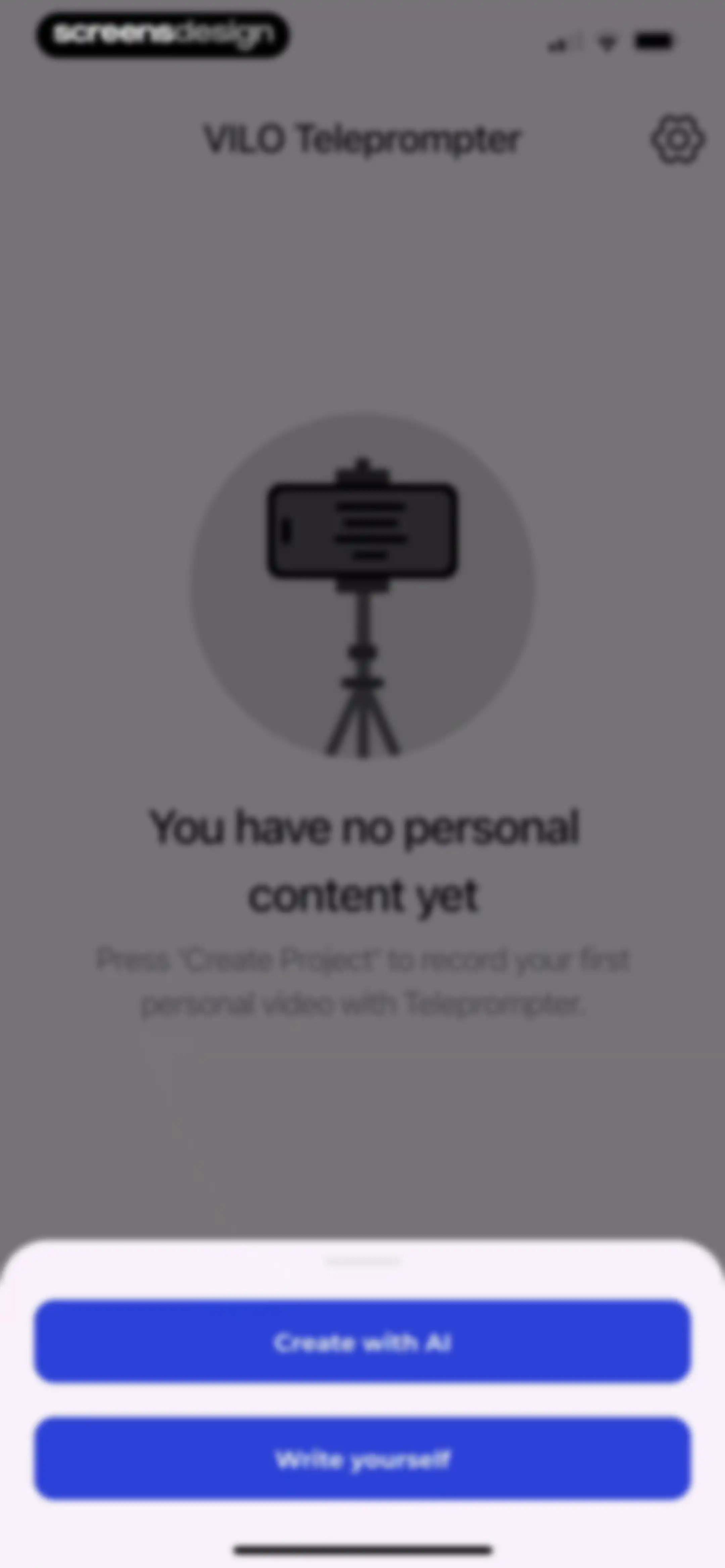 Teleprompter - VILO screen 16