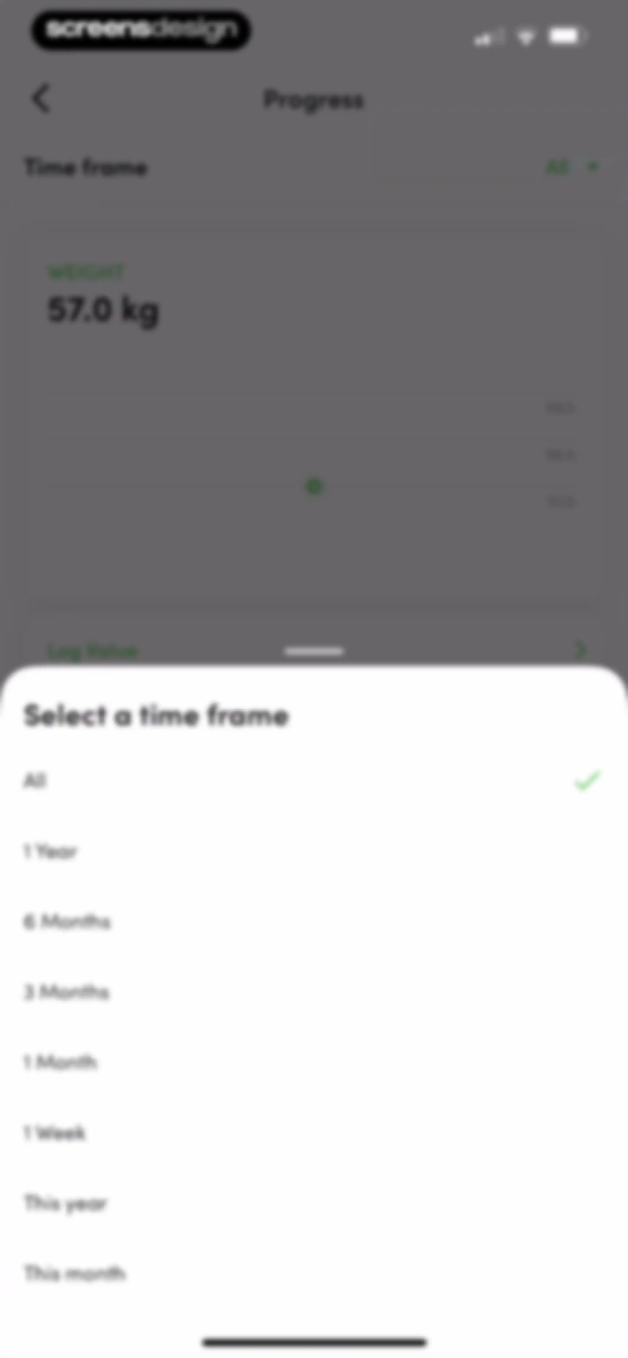 Calories and nutrition tracker screen 88