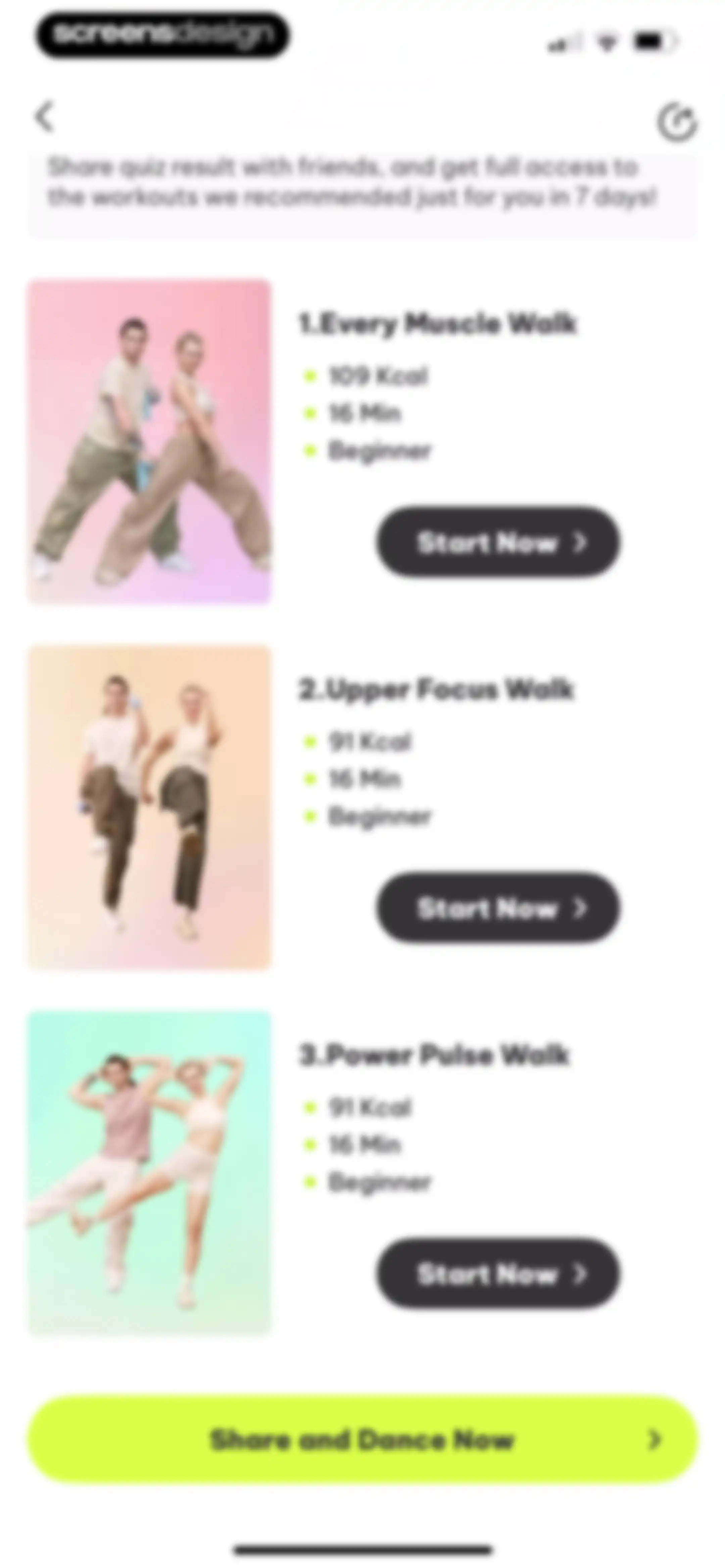 Dancefitme: Fun weight loss screen 89