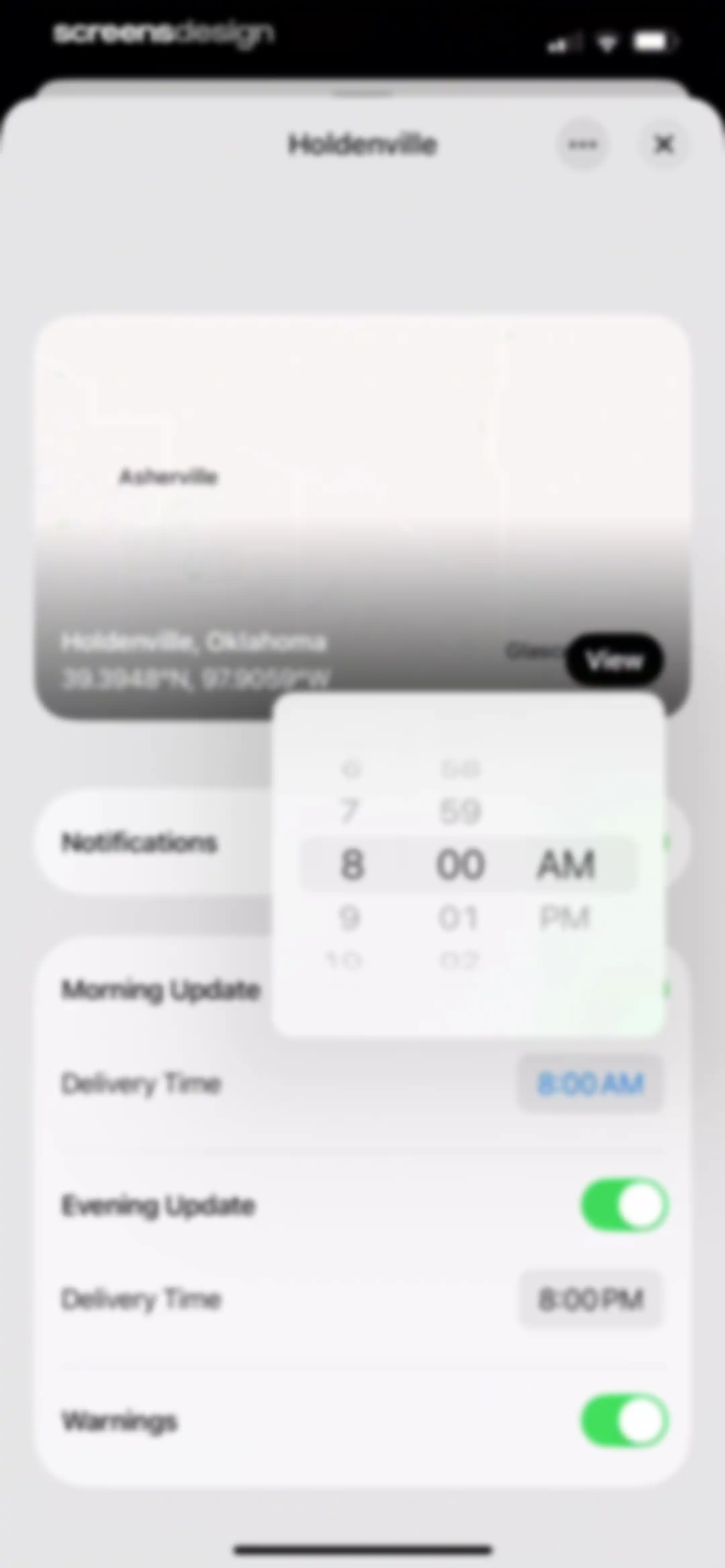 Element: Weather Radar screen 67