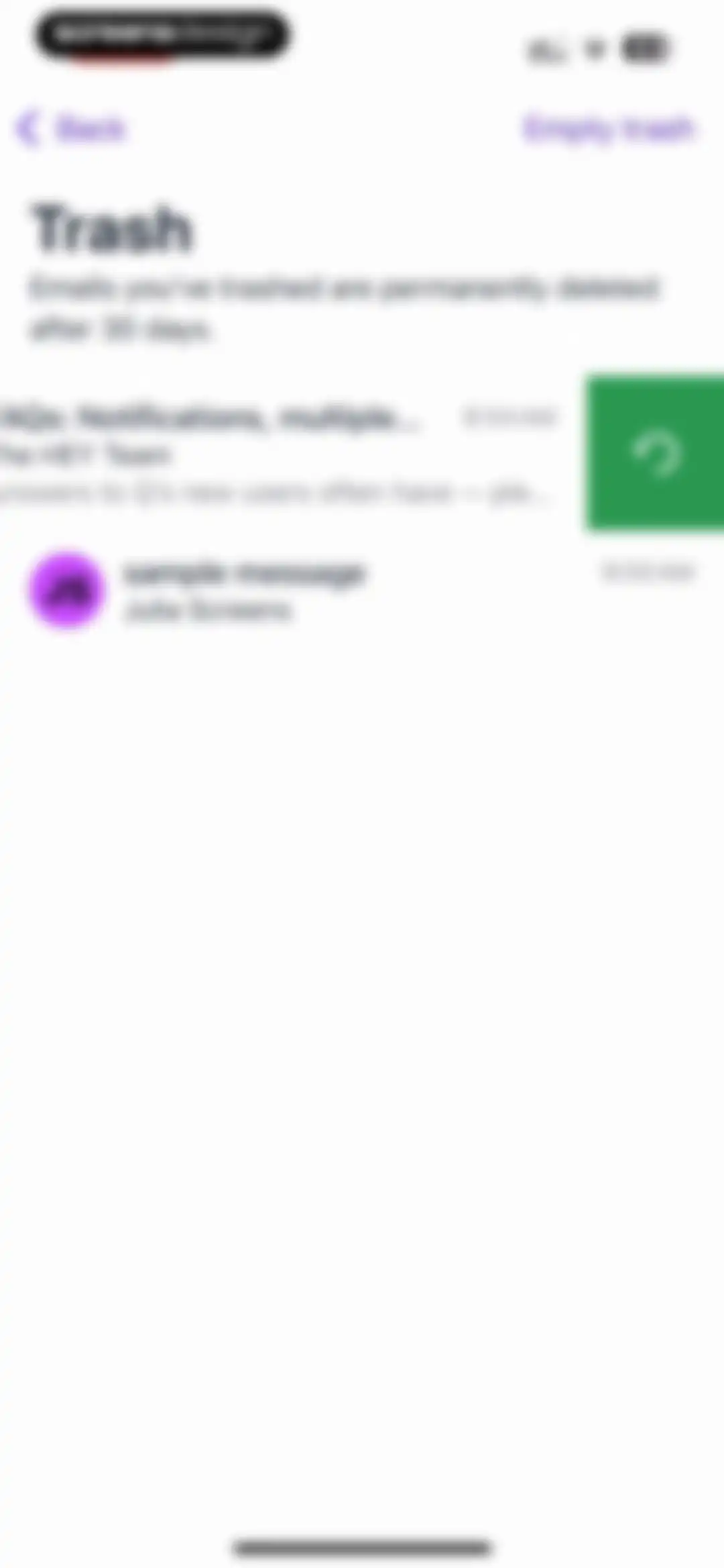 HEY Email screen 119