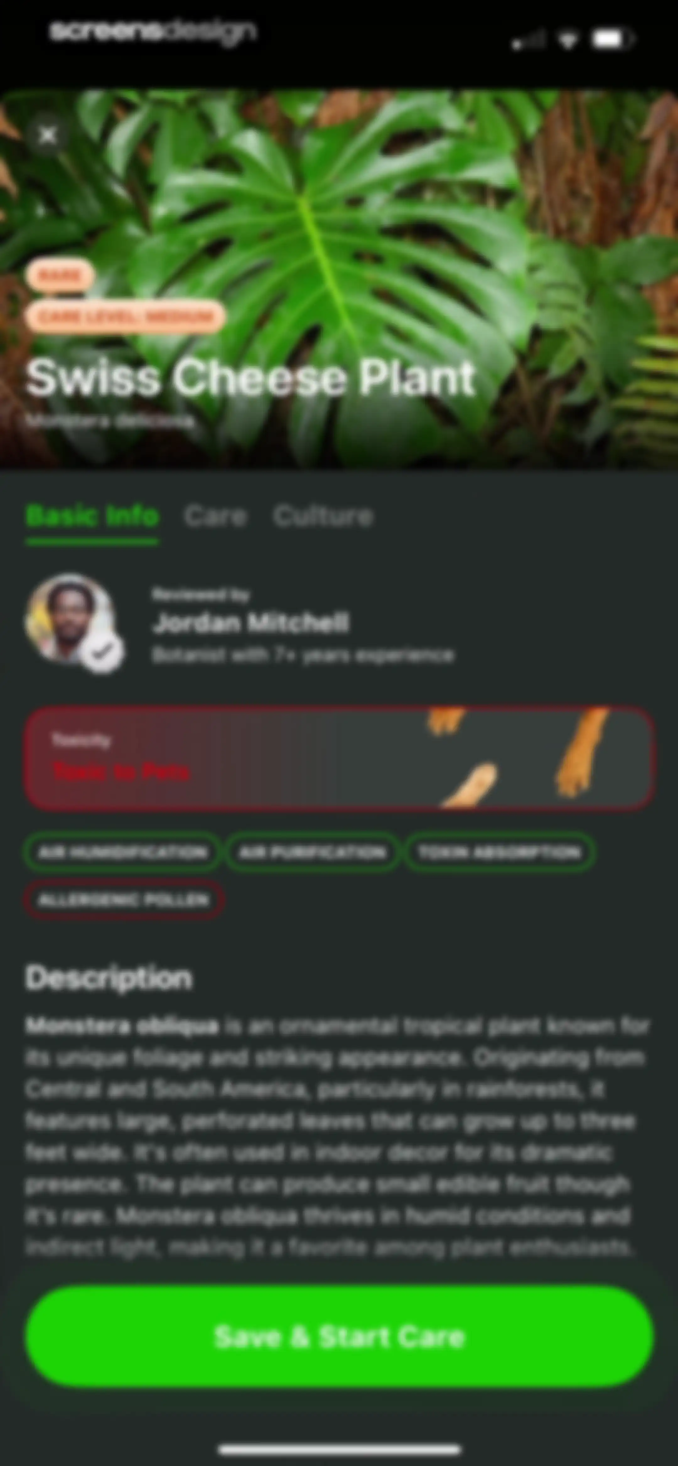 Plant Identifier & Care App screen 79