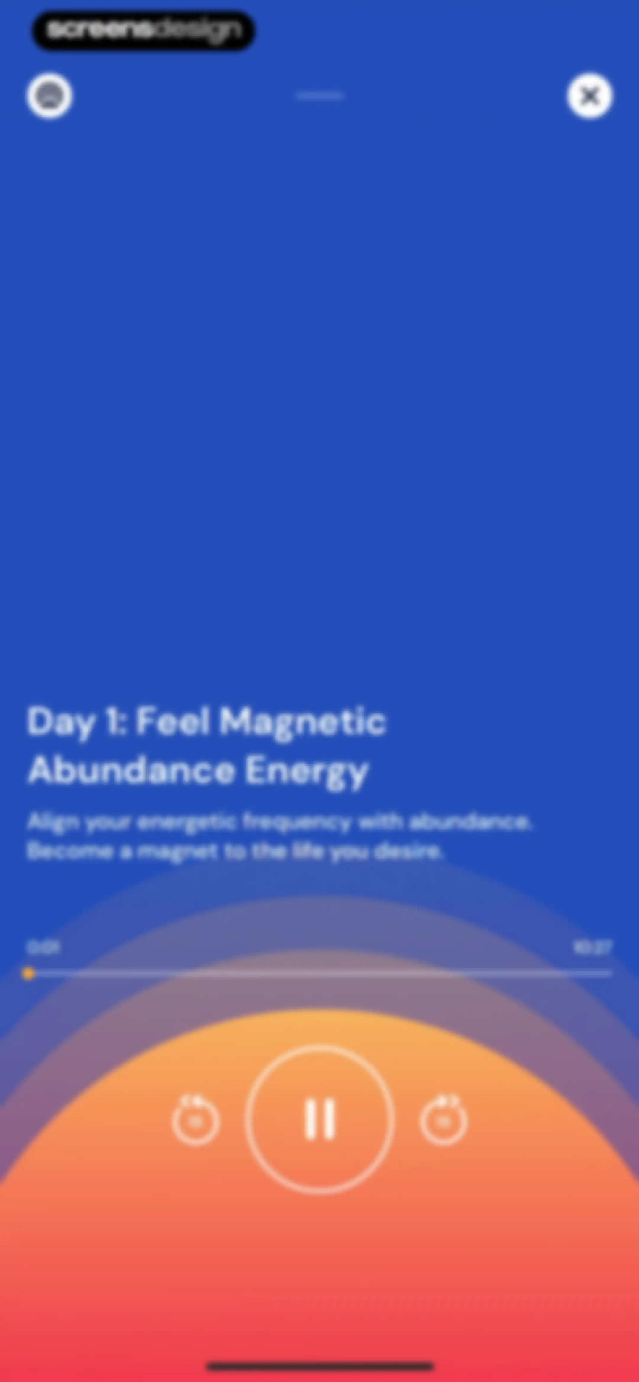 Activations: Daily Motivation screen 102