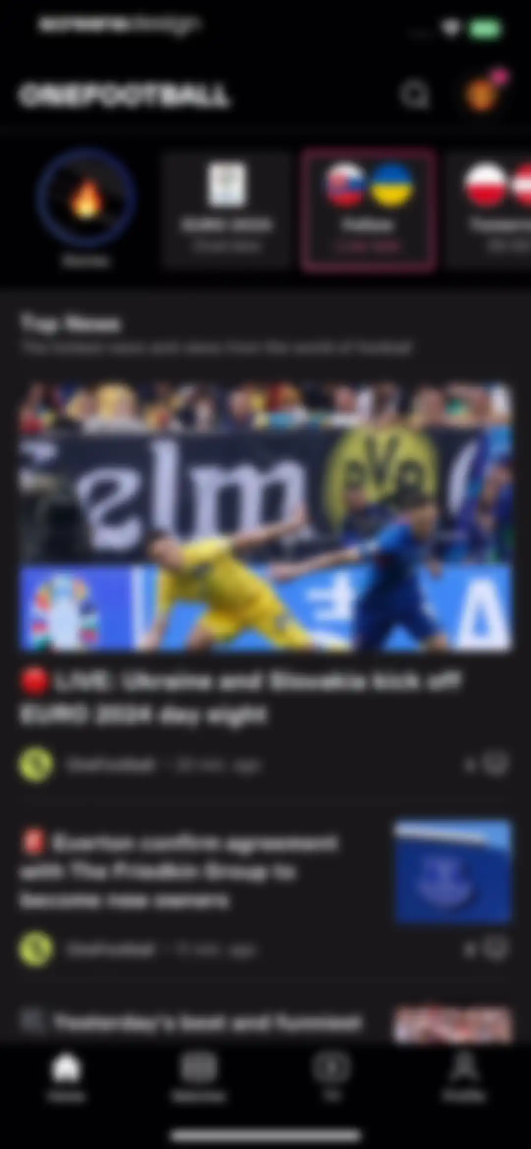 OneFootball Live Soccer scores screen 9