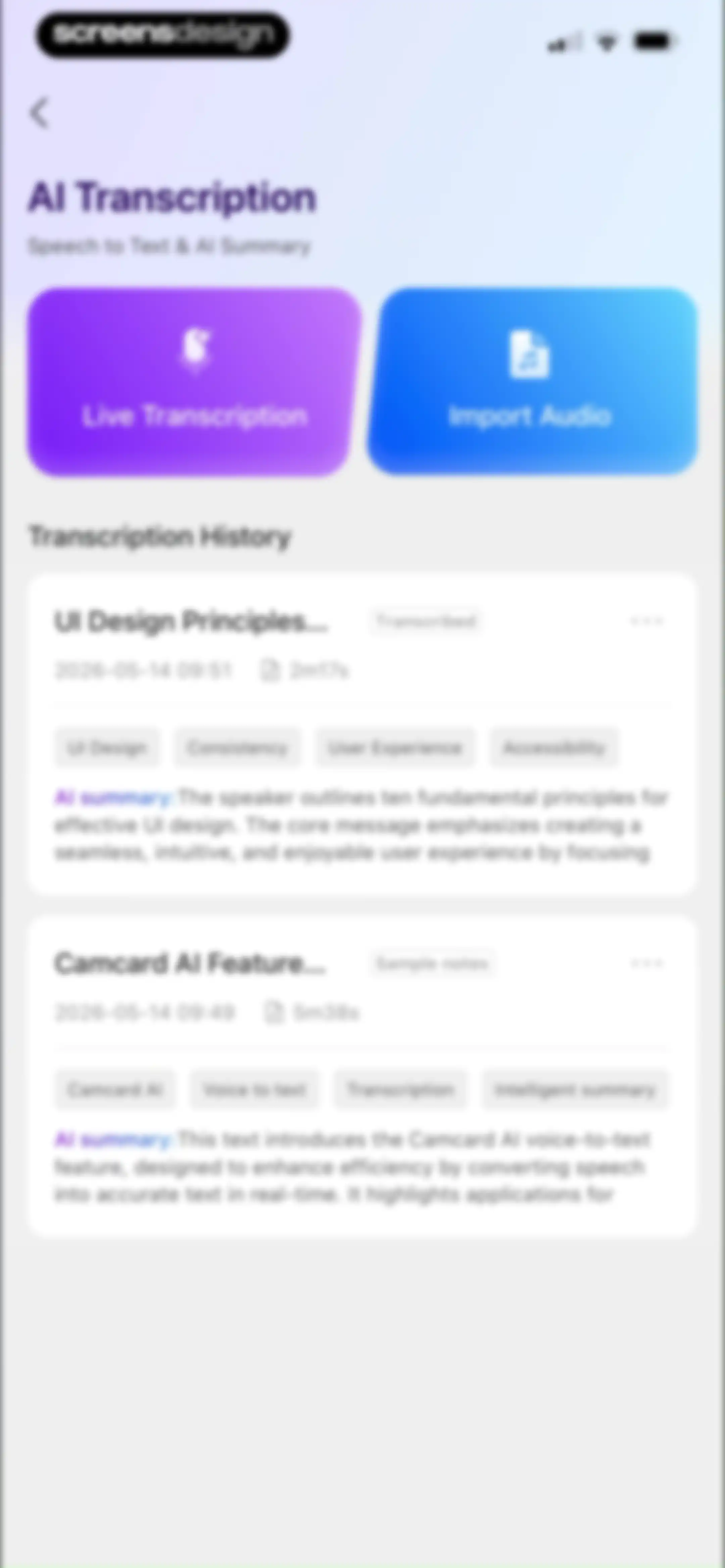 CamCard AI Business Assistant screen 139